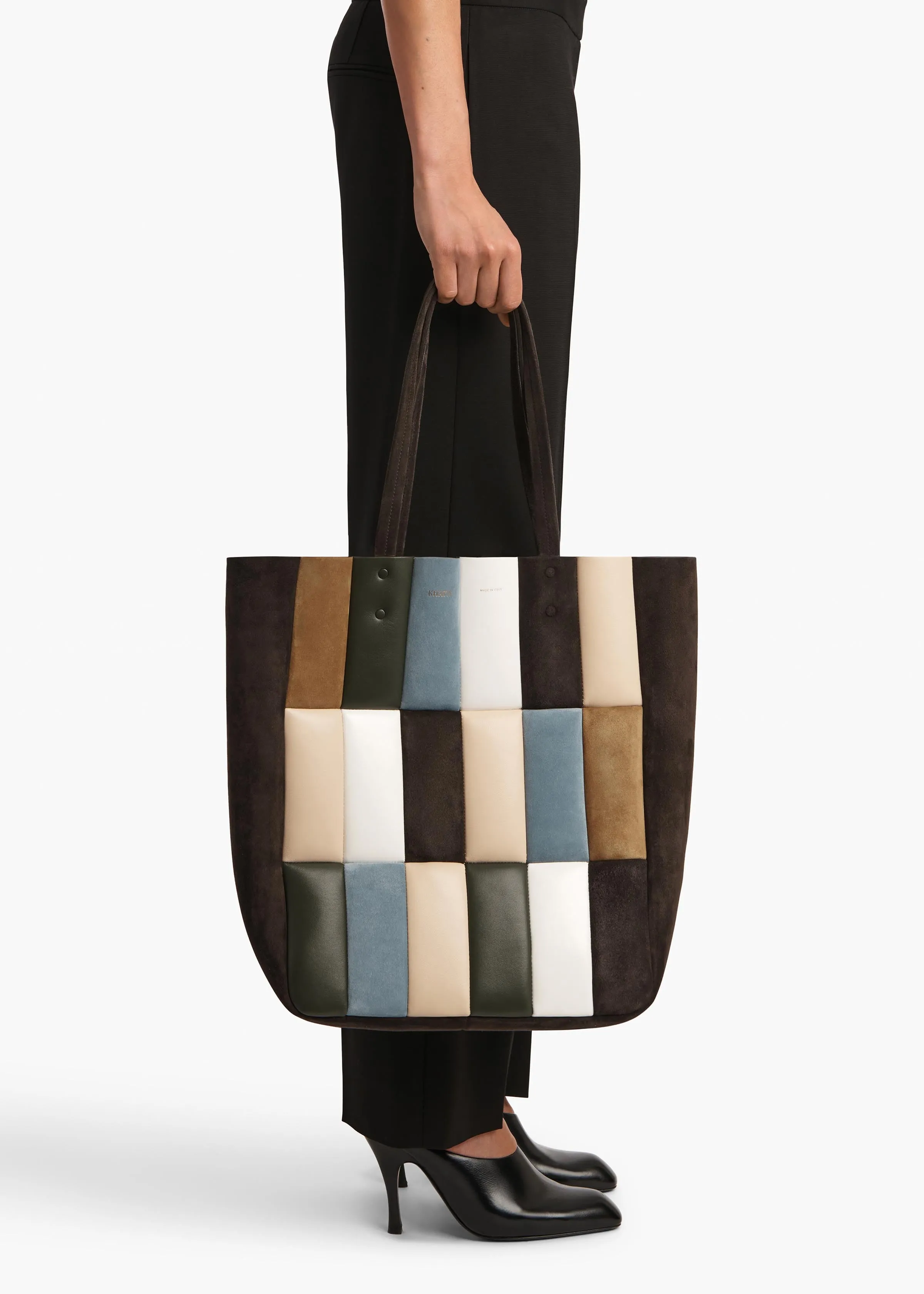 Zoe Tote in Dark Brown Multi Leather sold by KHAITE product image thumbnail 5
