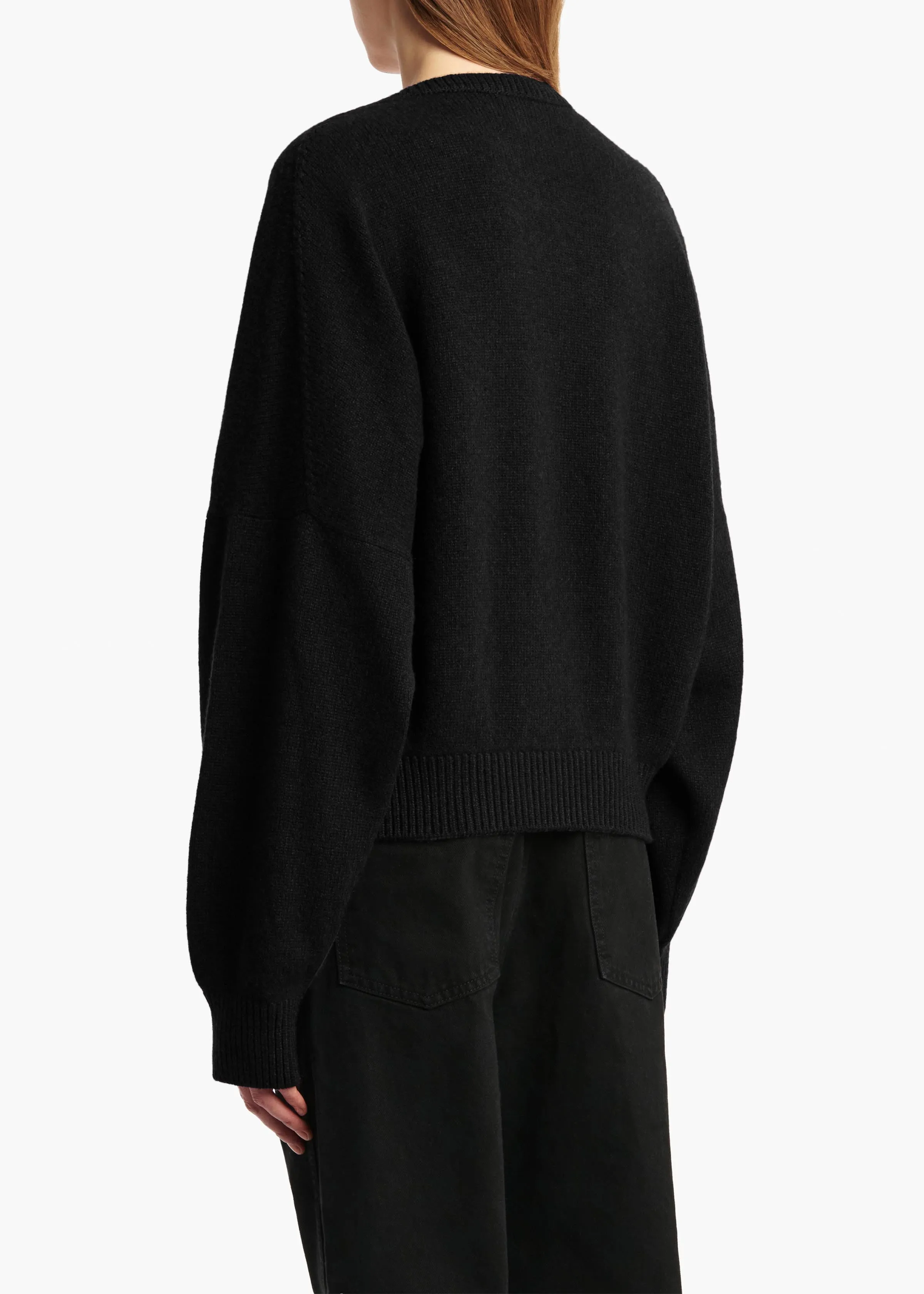 Wolfe Sweater in Black sold by KHAITE product image thumbnail 4