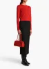 Brieta Cardigan in Fire Red sold by KHAITE