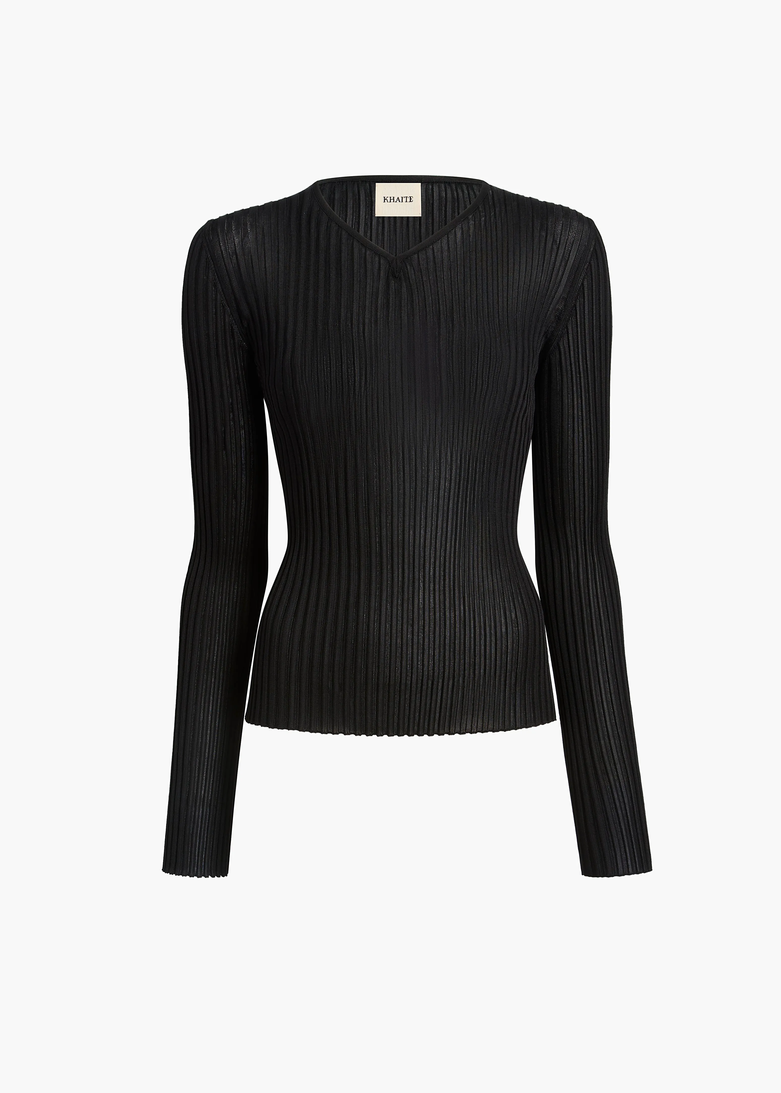 Tia Top in Black sold by KHAITE