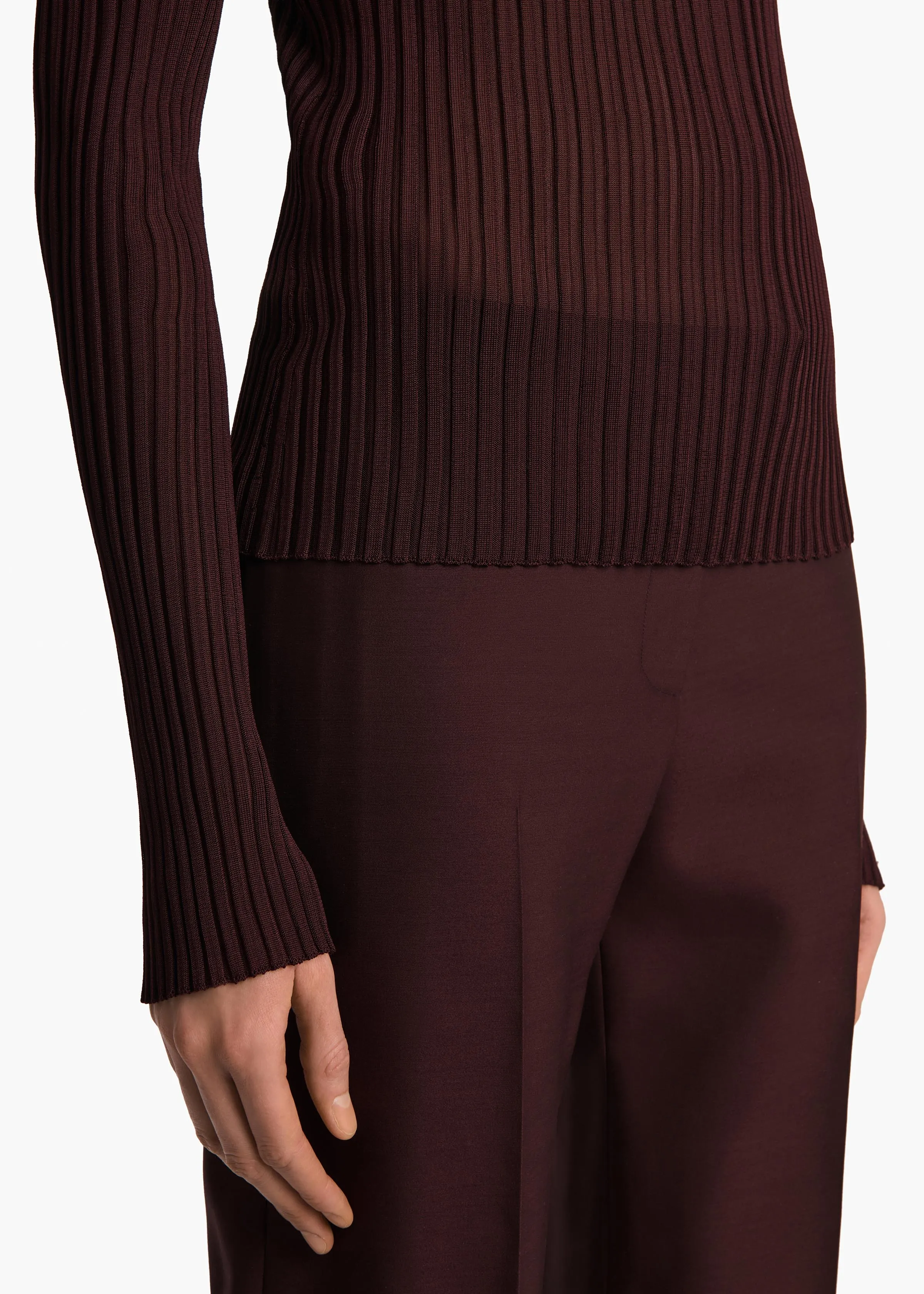 Tia Top in Almandine sold by KHAITE product image thumbnail 5