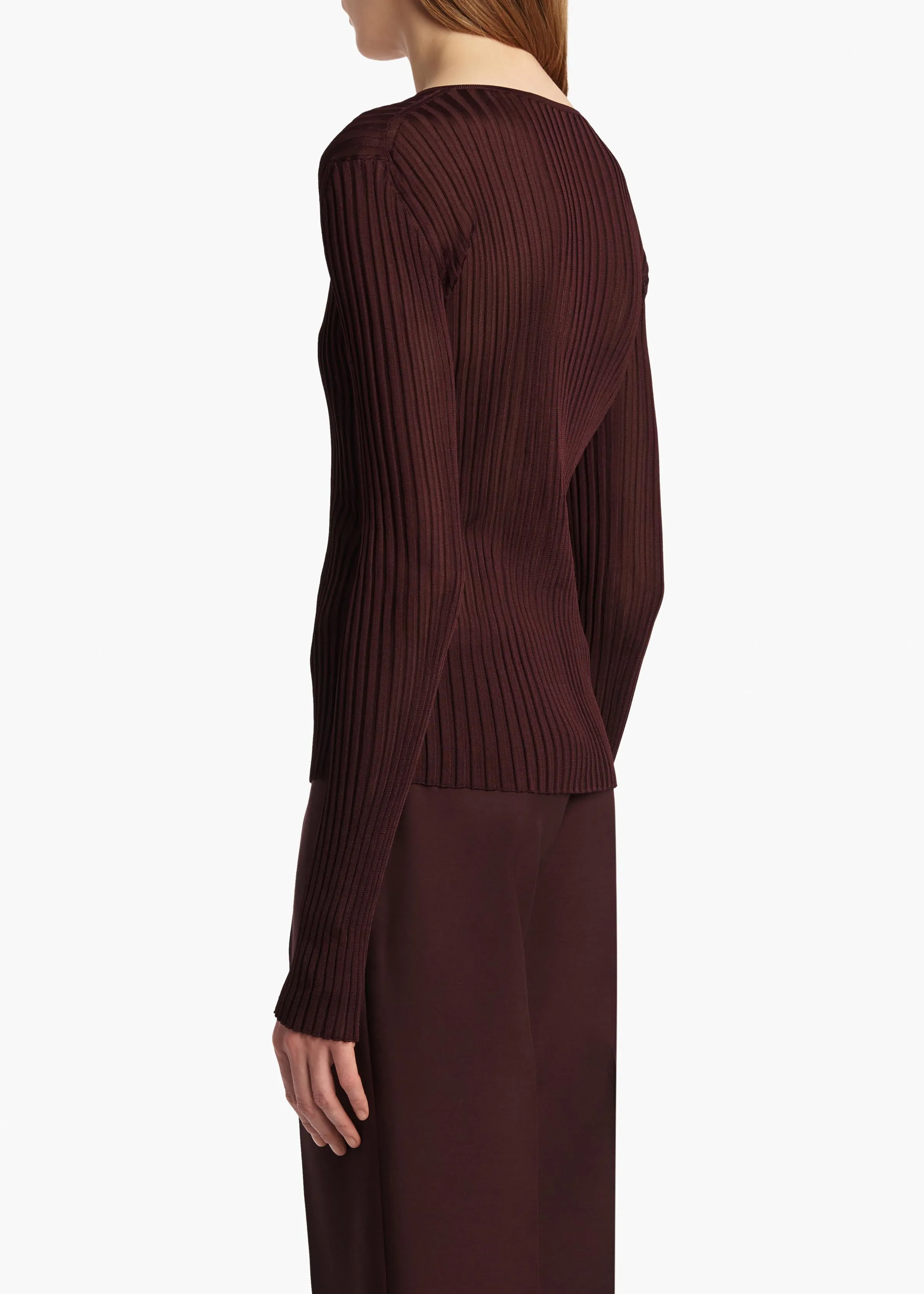 Tia Top in Almandine sold by KHAITE product image thumbnail 4