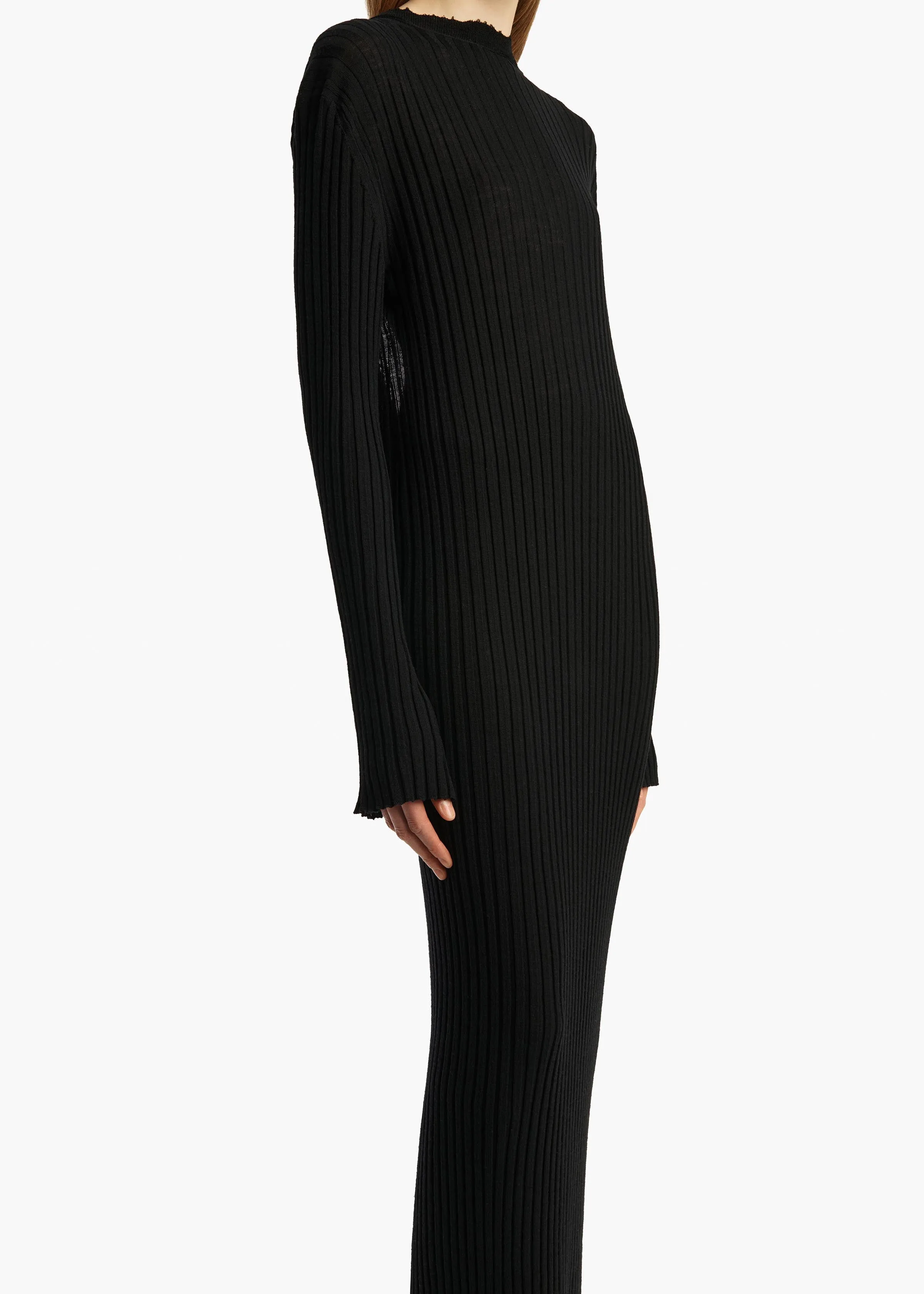 Sigrid Dress in Black sold by KHAITE product image thumbnail 5