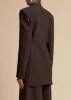 Beckett Blazer in Dark Brown sold by KHAITE