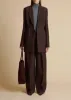 Beckett Blazer in Dark Brown sold by KHAITE