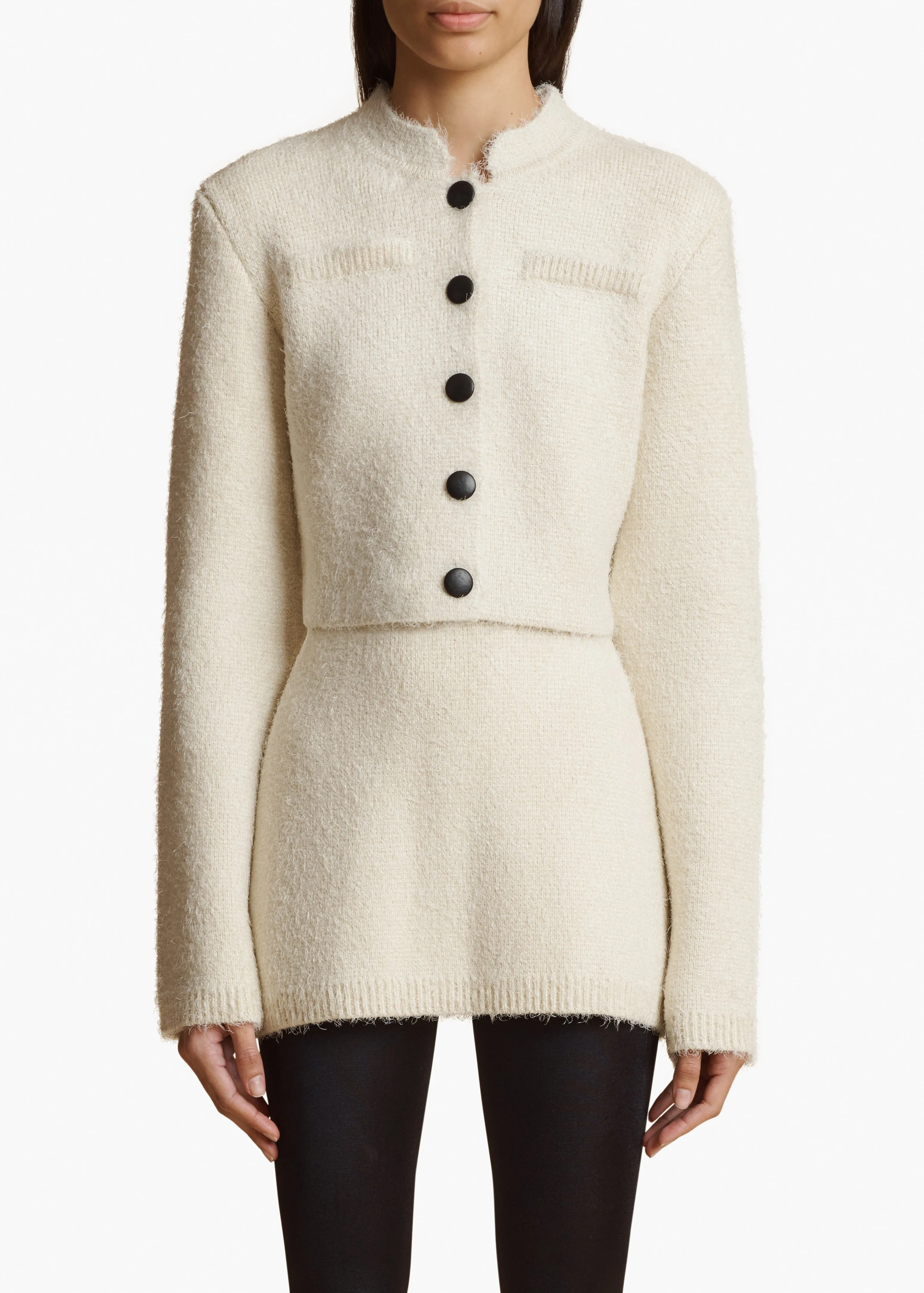 Ello Jacket in Cream sold by KHAITE product image thumbnail 3