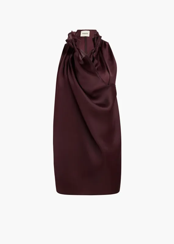 Meegan Top in Almandine sold by KHAITE