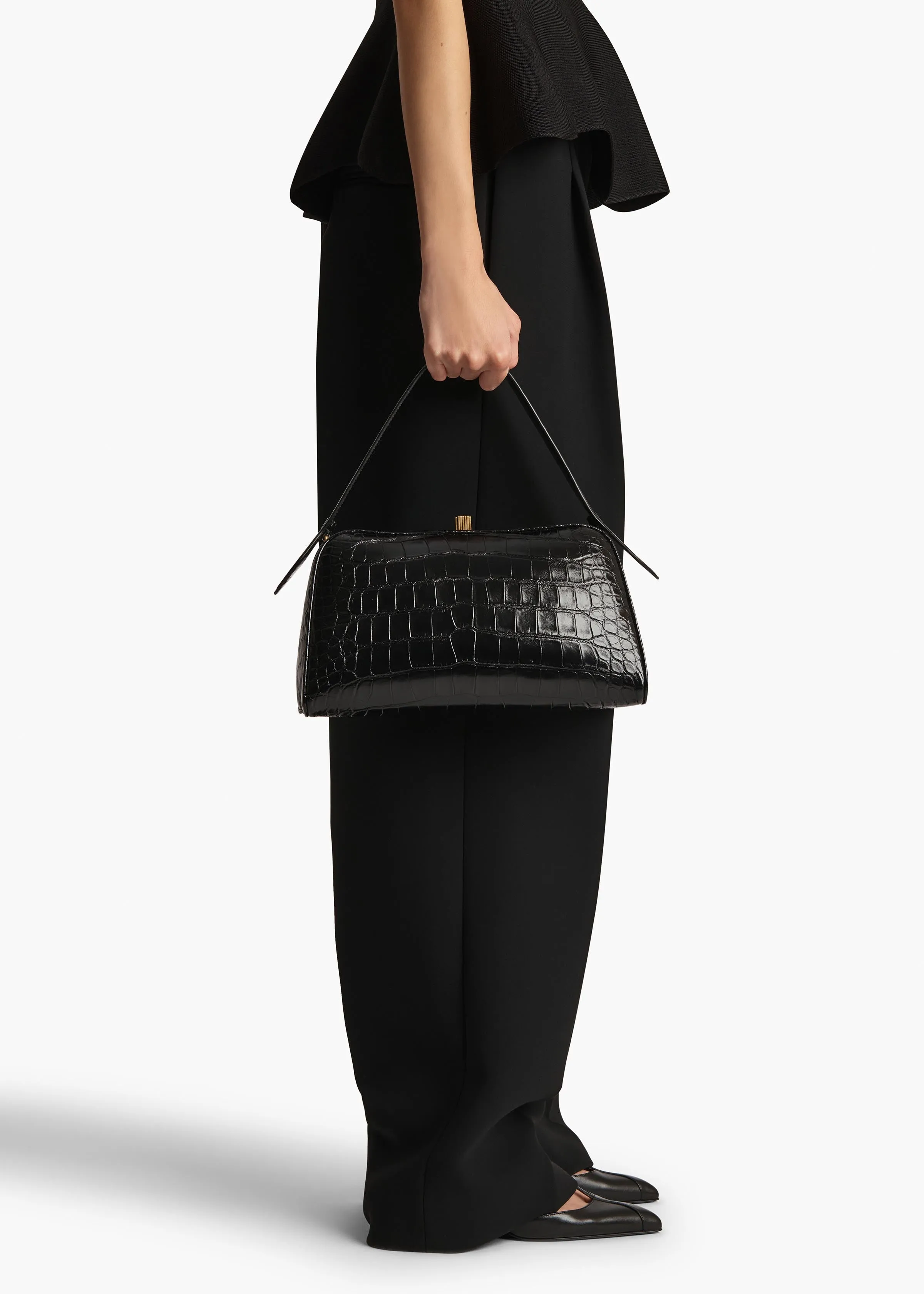 Cate Bag in Hunter Black Alligator sold by KHAITE product image thumbnail 5