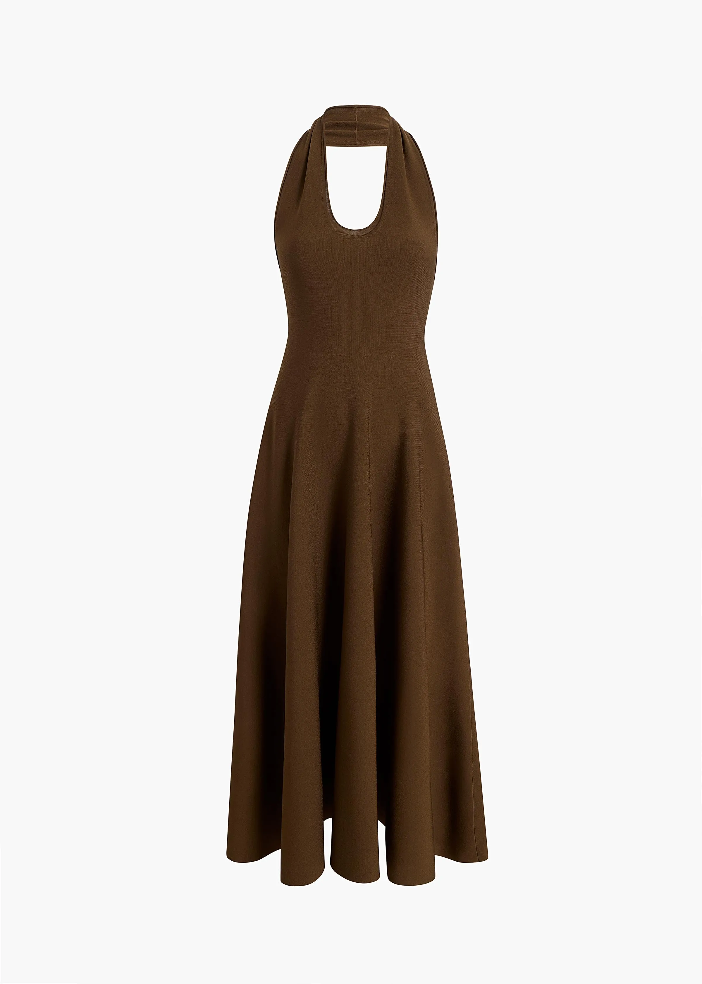 Melina Dress in Bark sold by KHAITE