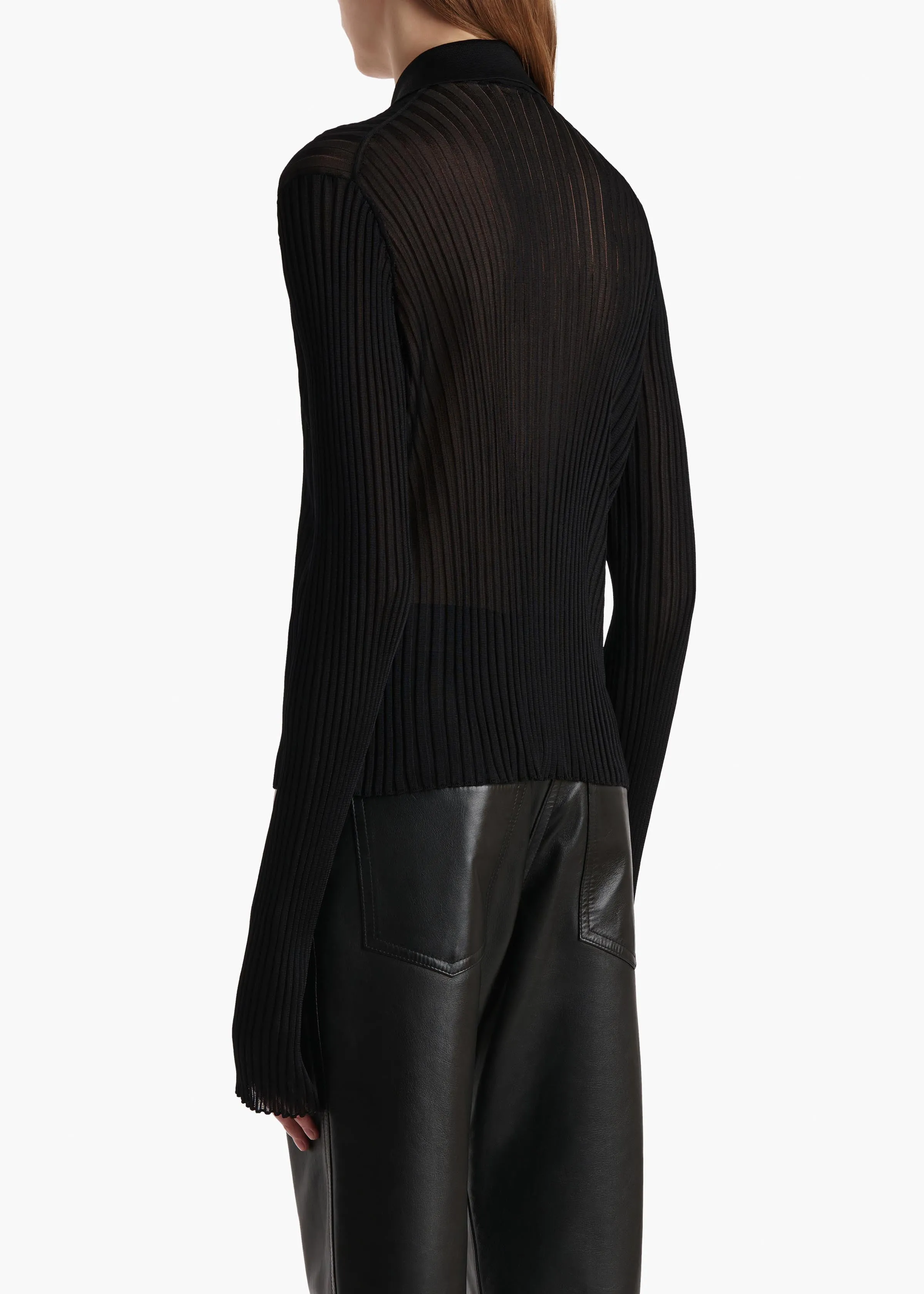Vin Top in Black sold by KHAITE product image thumbnail 4