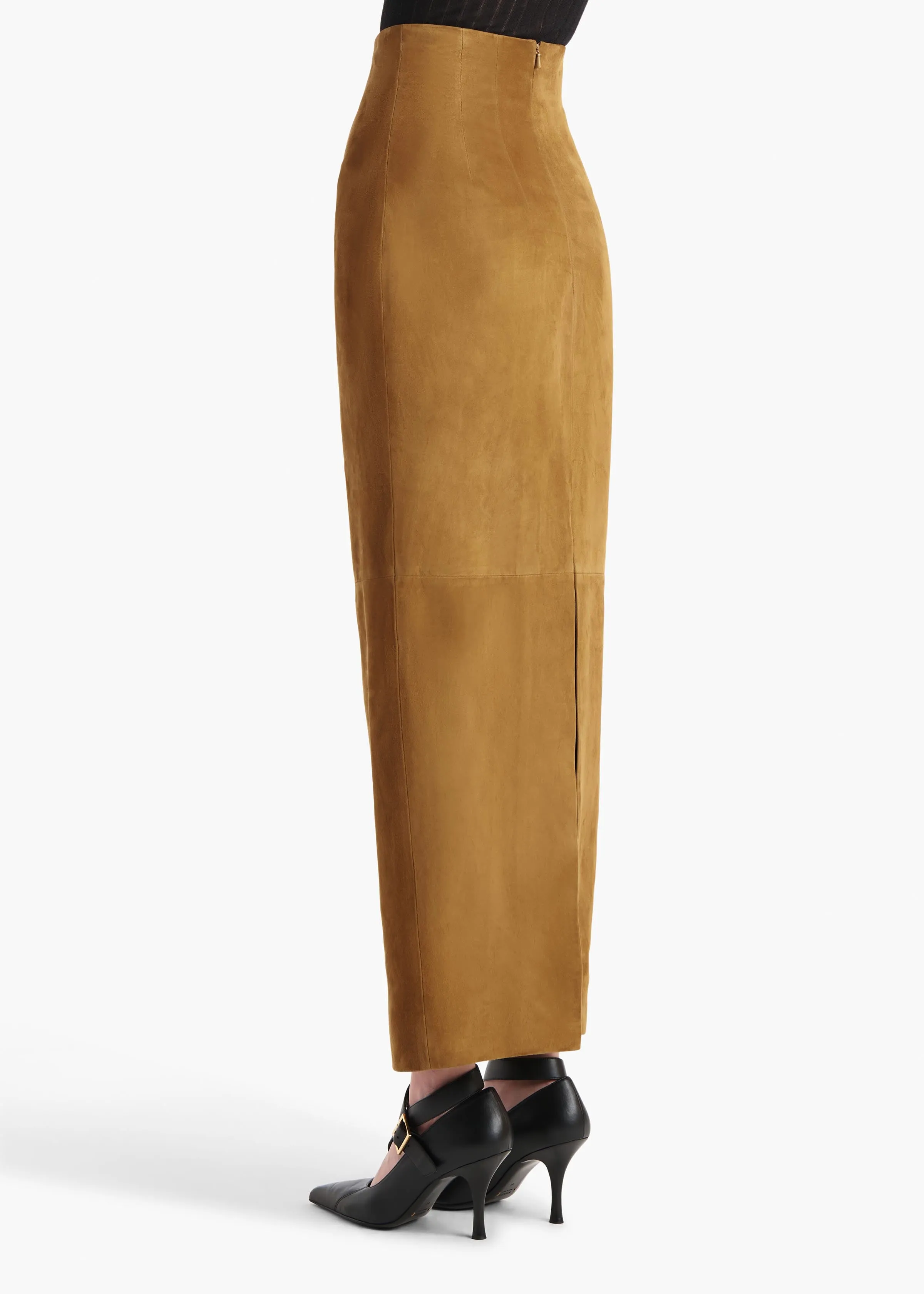 Loxley Skirt in Toffee Suede sold by KHAITE product image thumbnail 4