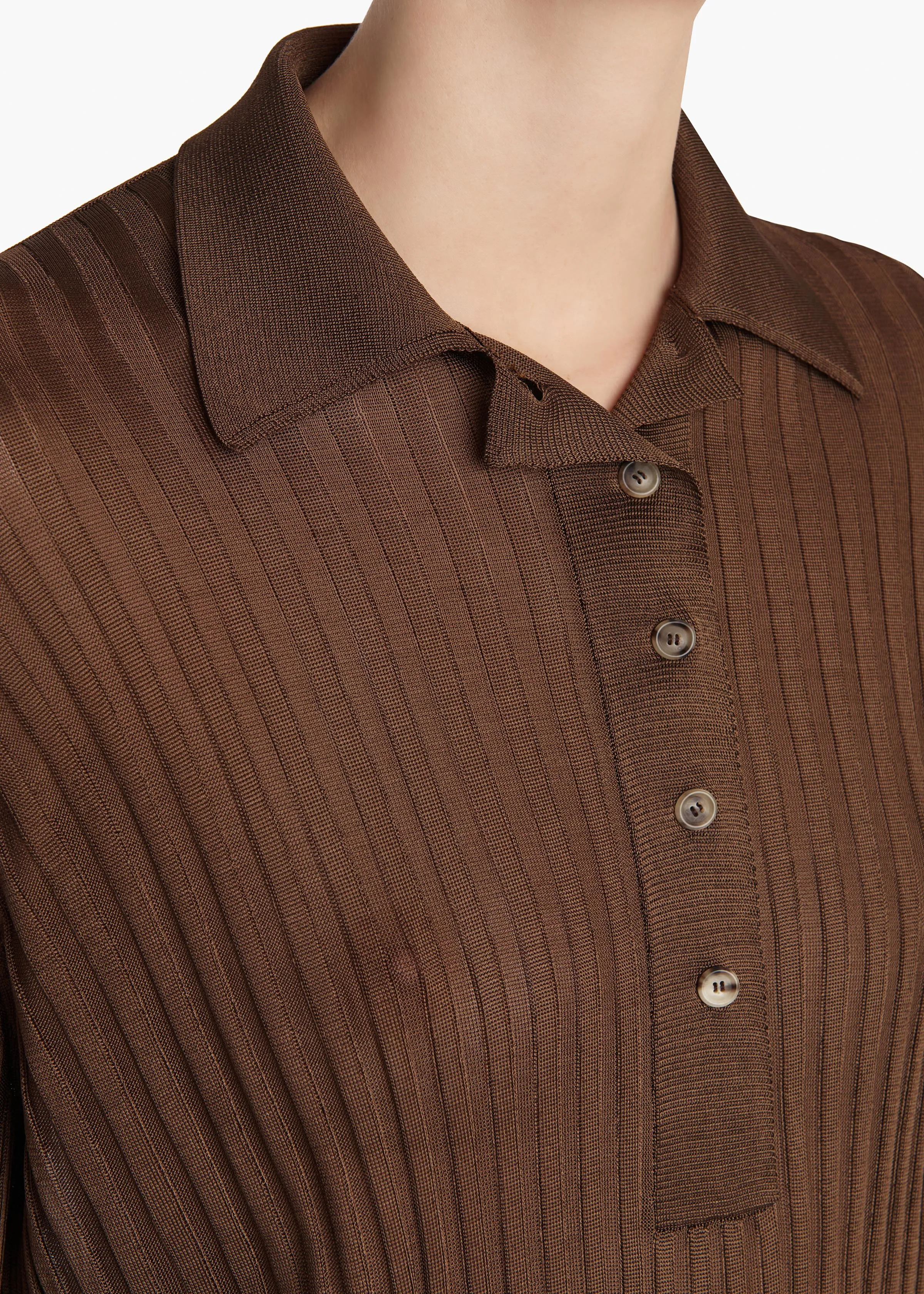 Vin Top in Bark sold by KHAITE product image thumbnail 5