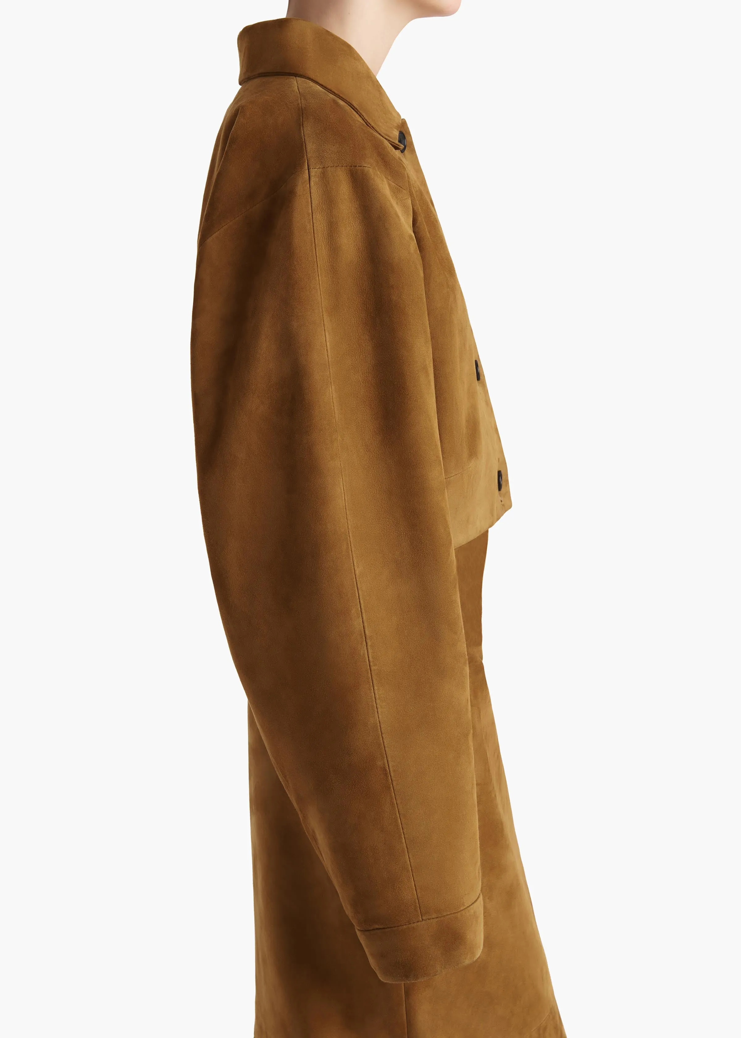 Sue Jacket in Toffee Suede sold by KHAITE product image thumbnail 5