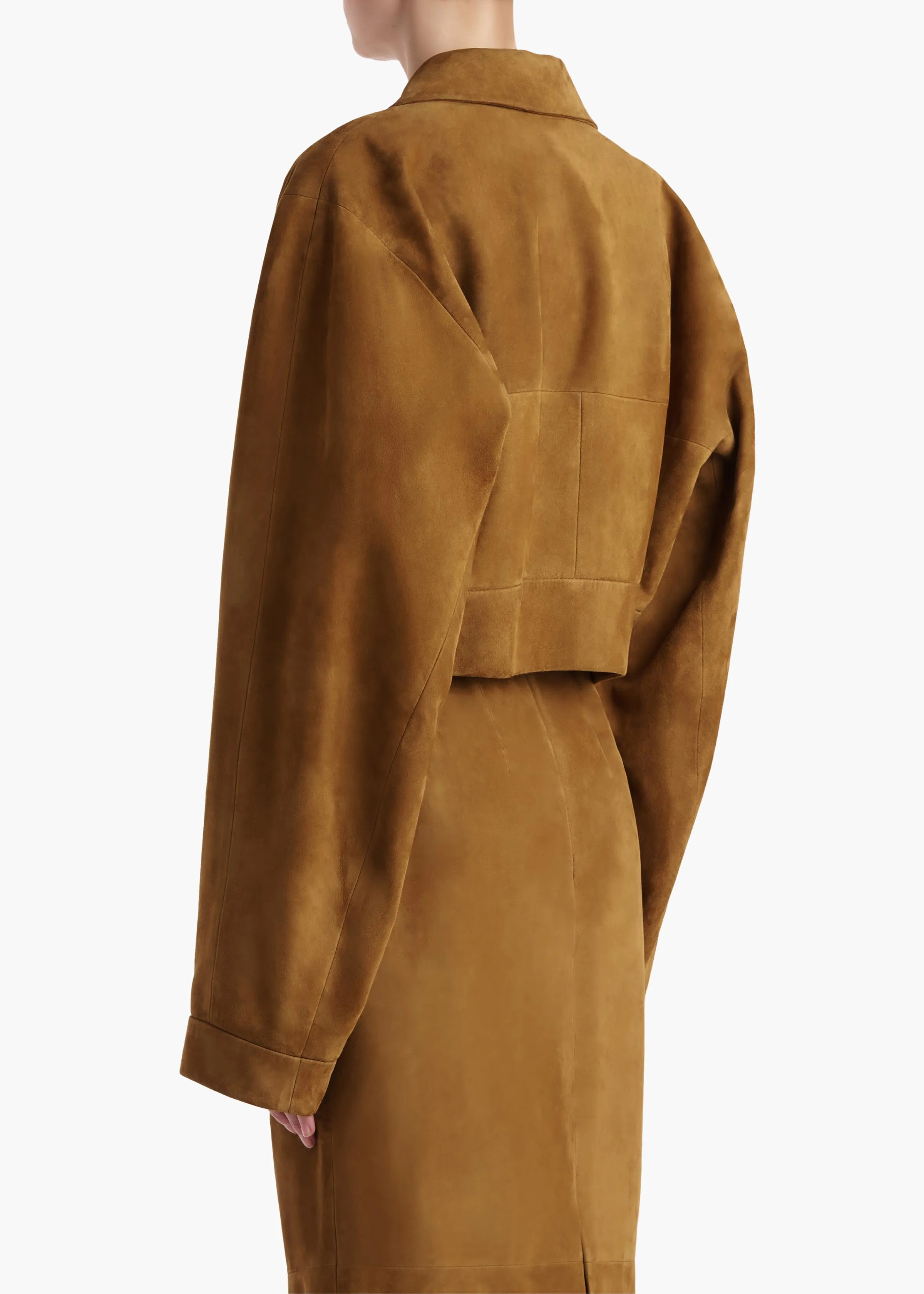 Sue Jacket in Toffee Suede sold by KHAITE product image thumbnail 4