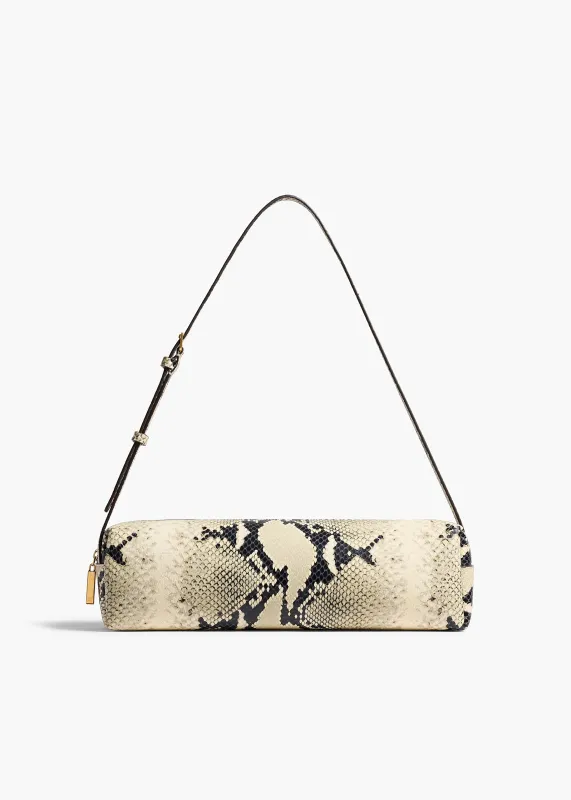 Kye Shoulder Bag in Natural Python-Embossed Leather sold by KHAITE