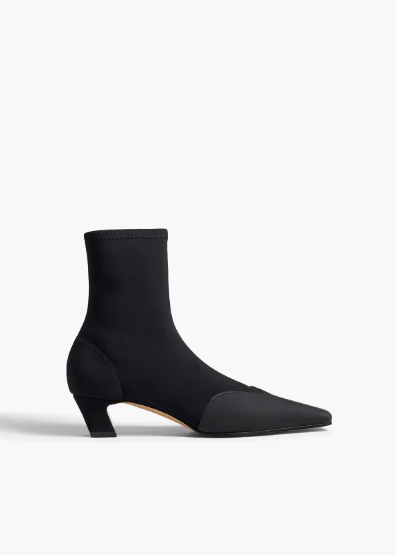 Nevada Stretch Low Boot in Black Nylon sold by KHAITE