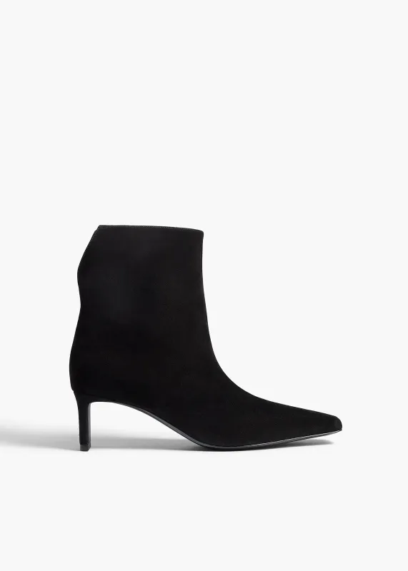 Ona Ankle Boot in Black Suede sold by KHAITE