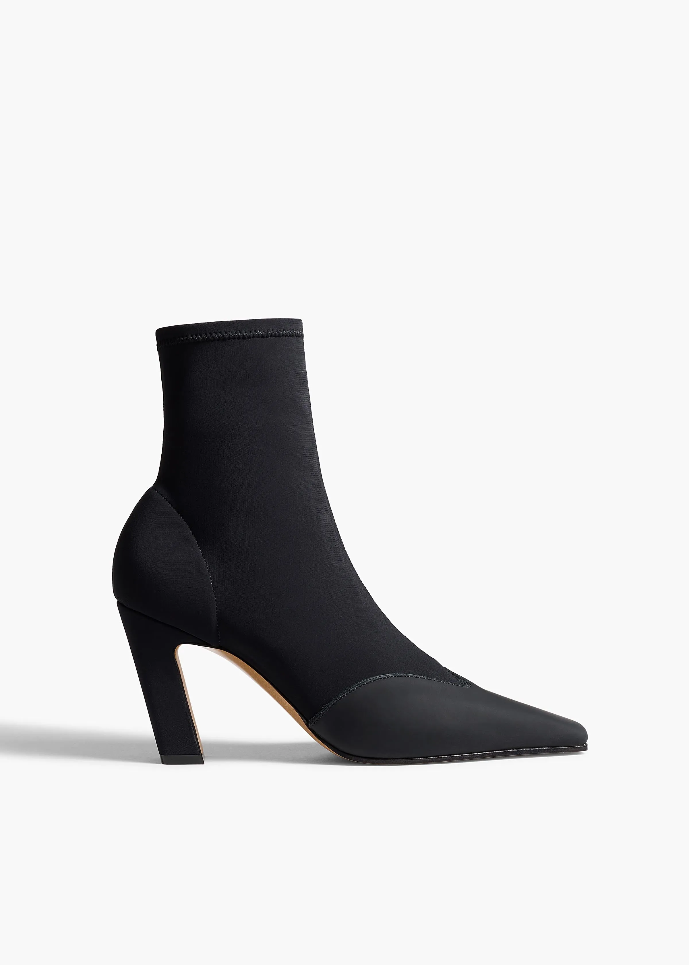 Nevada Stretch High Boot in Black Nylon sold by KHAITE