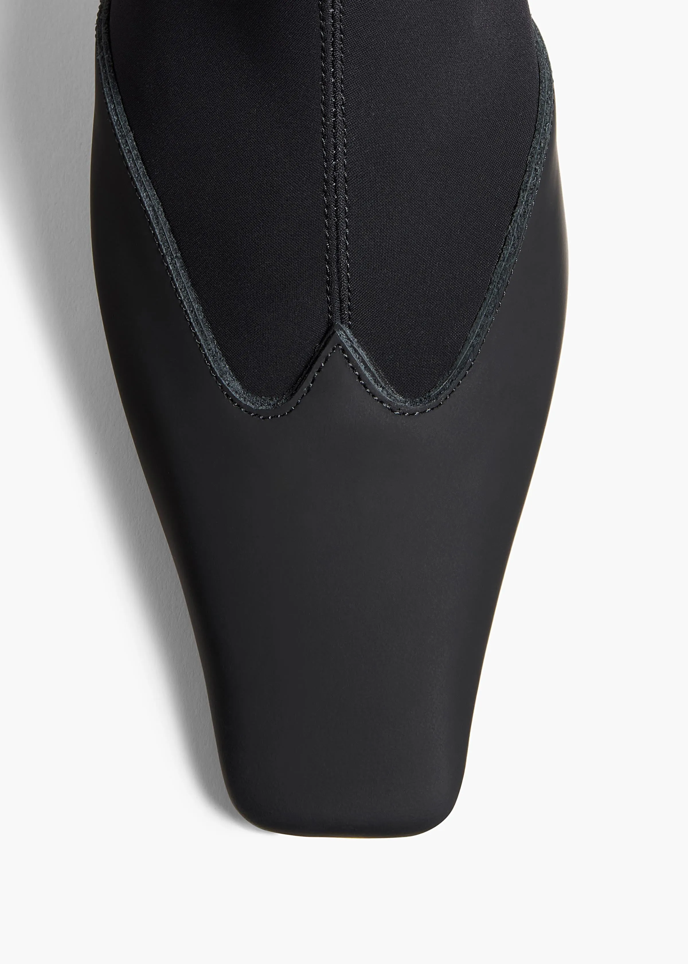 Nevada Stretch High Boot in Black Nylon sold by KHAITE product image thumbnail 4