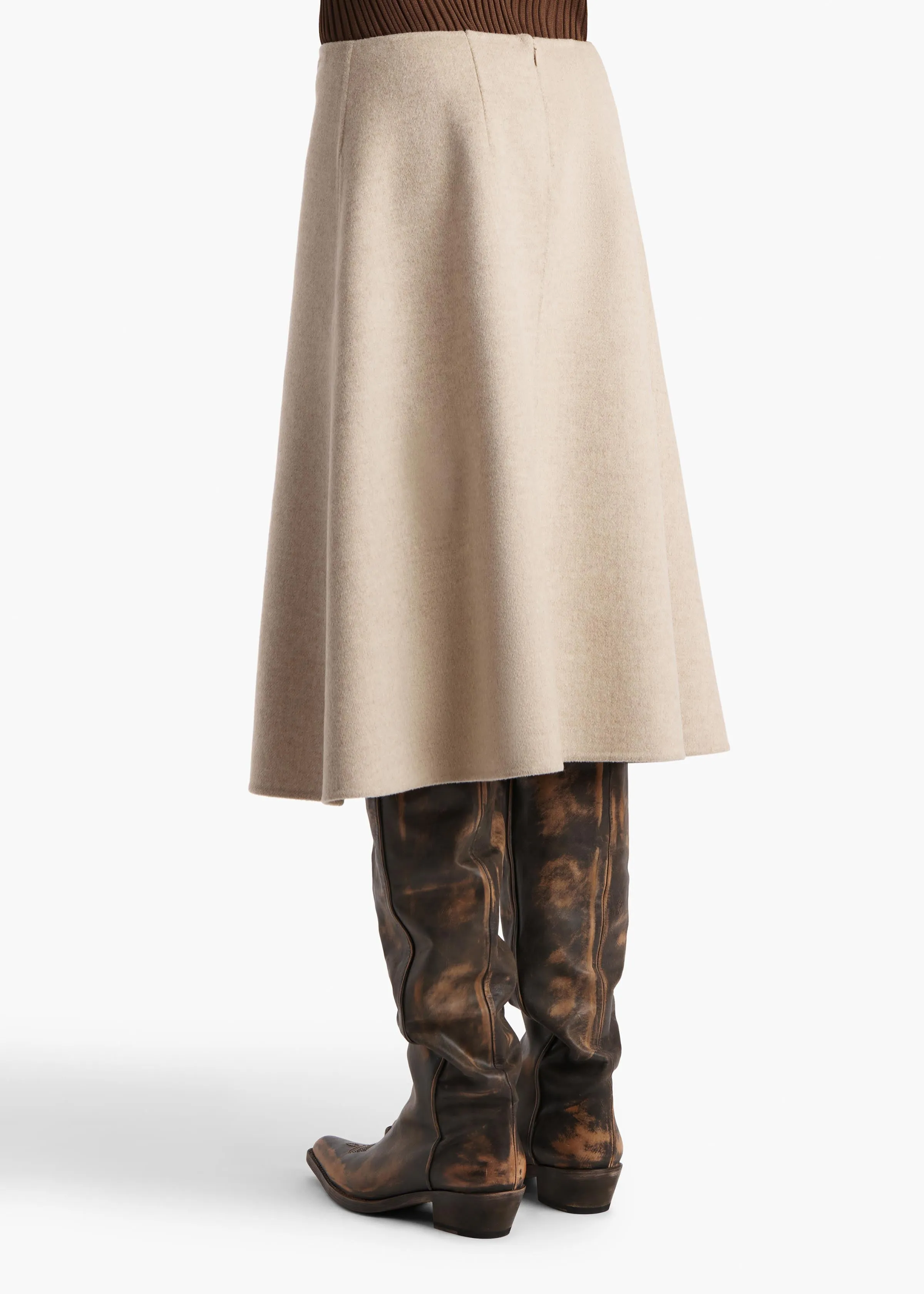 Nania Skirt in Oatmeal sold by KHAITE product image thumbnail 4