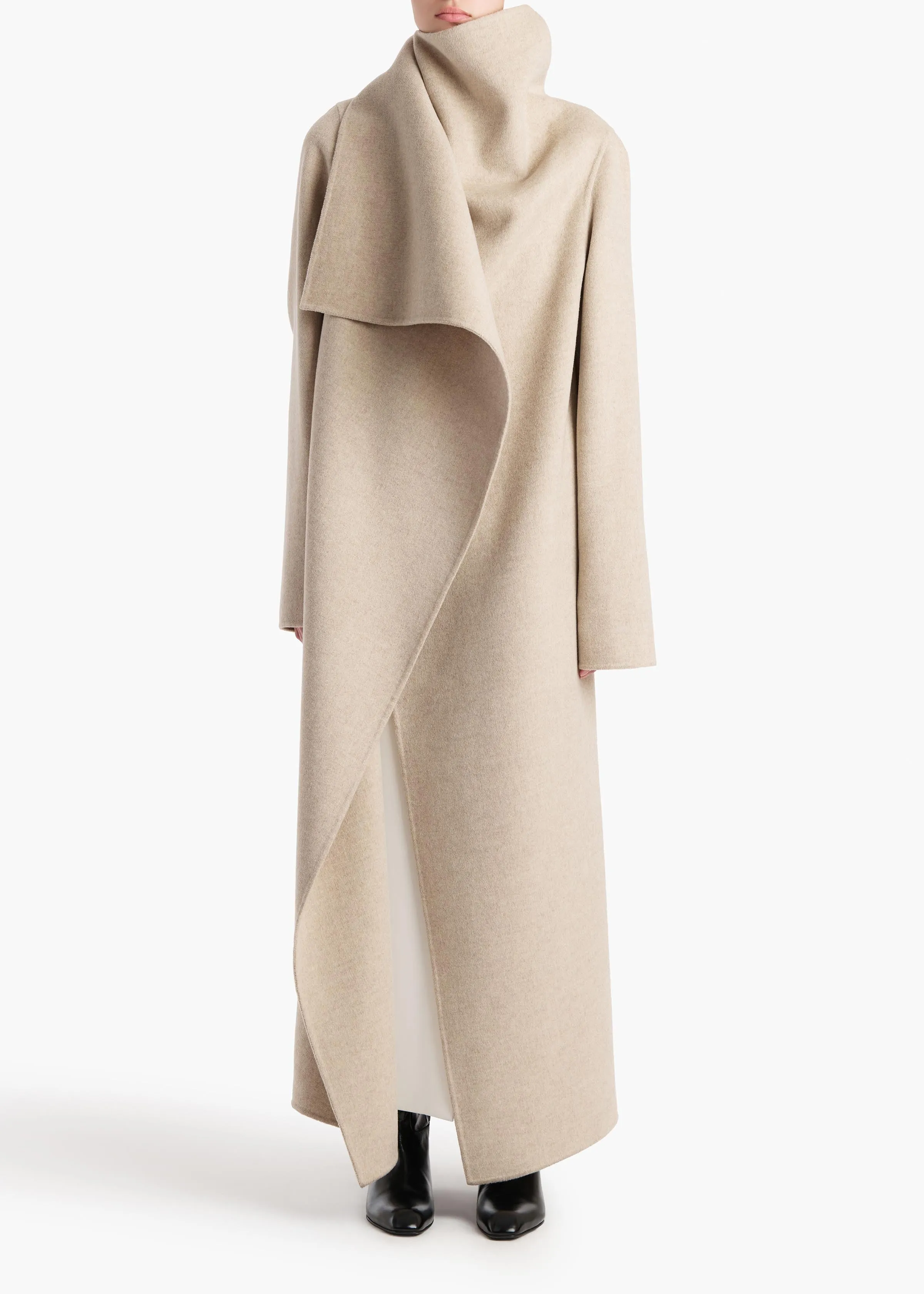 Levitt Coat in Oatmeal sold by KHAITE product image thumbnail 2
