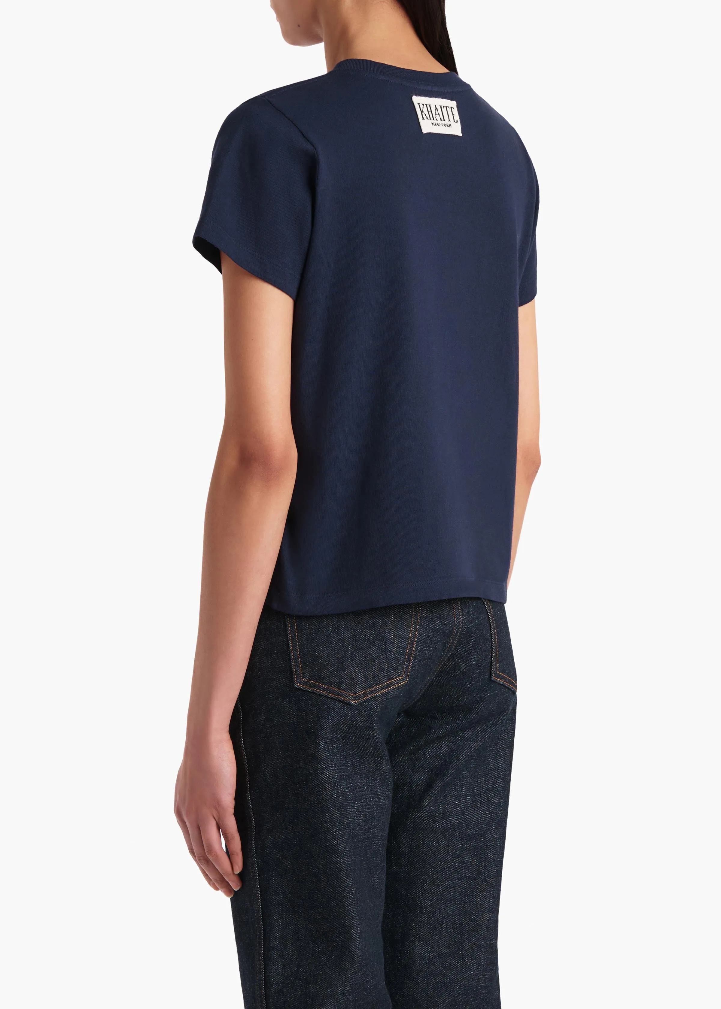 Emmylou T-Shirt in Indigo sold by KHAITE product image thumbnail 4