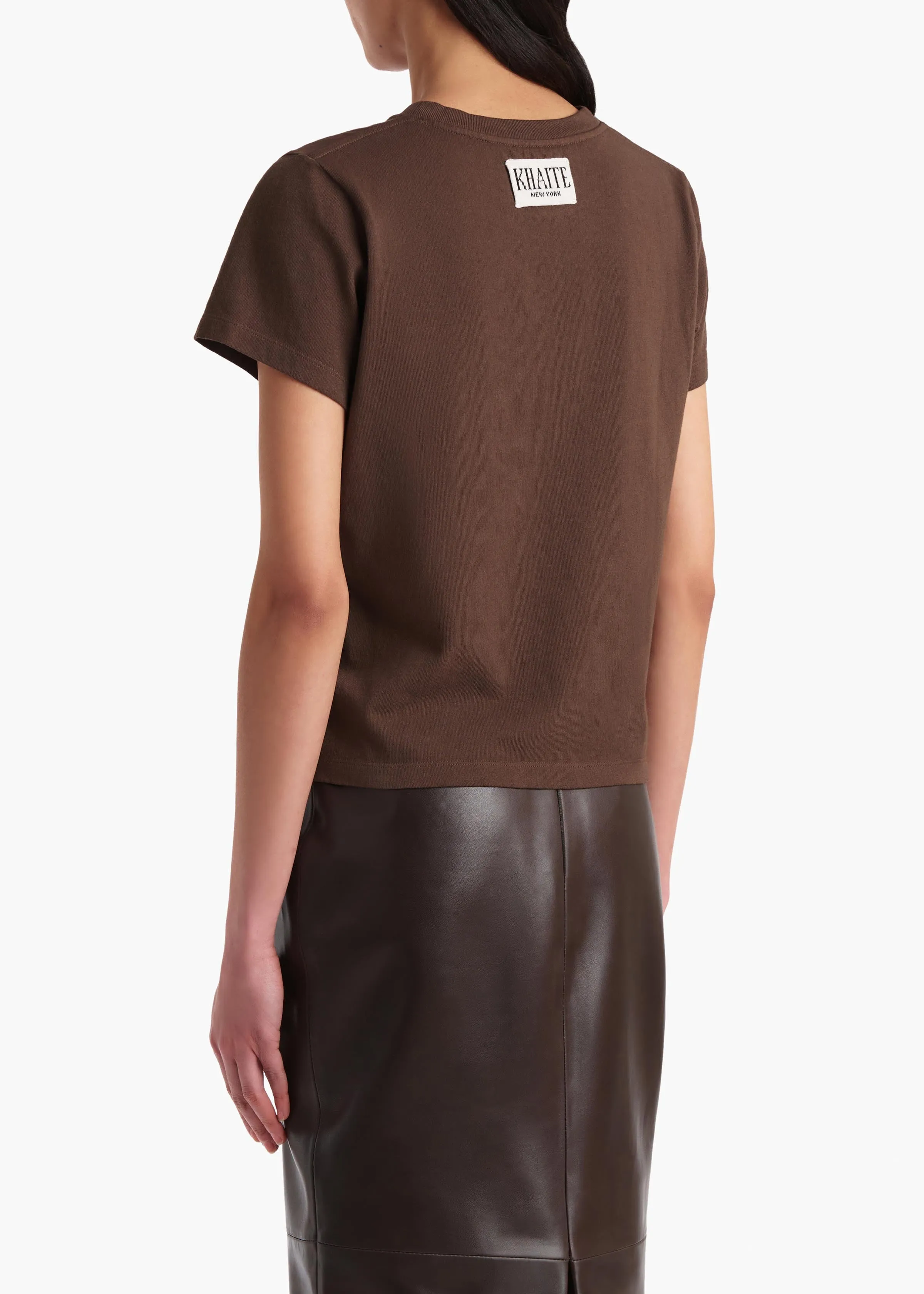 Emmylou T-Shirt in Bark sold by KHAITE product image thumbnail 4