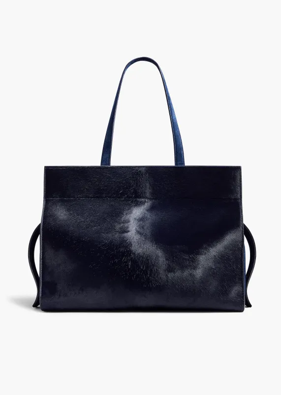 Crosby Bag in Midnight Haircalf and Suede sold by KHAITE