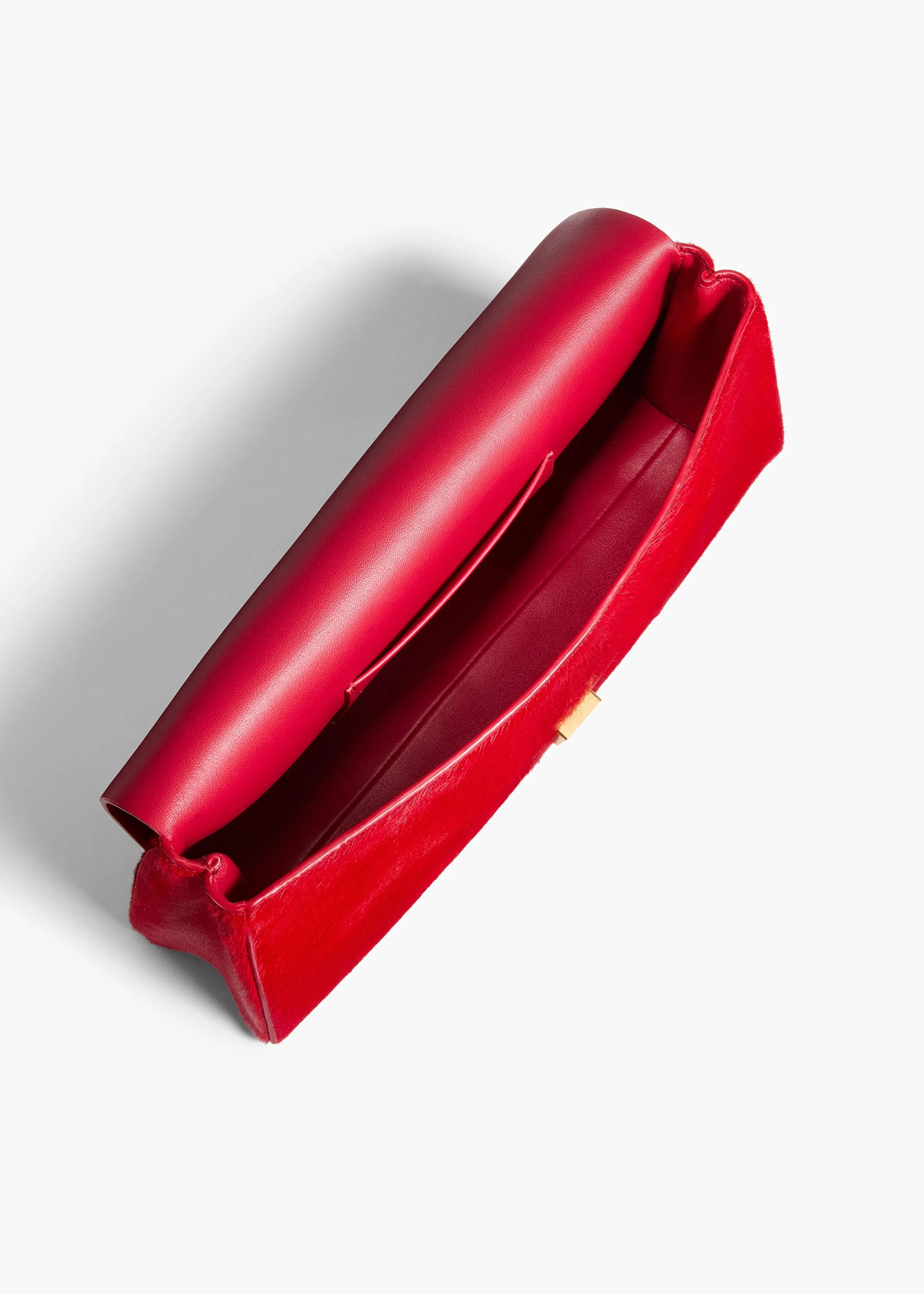 Audrey Clutch in Ruby Haircalf sold by KHAITE product image thumbnail 4