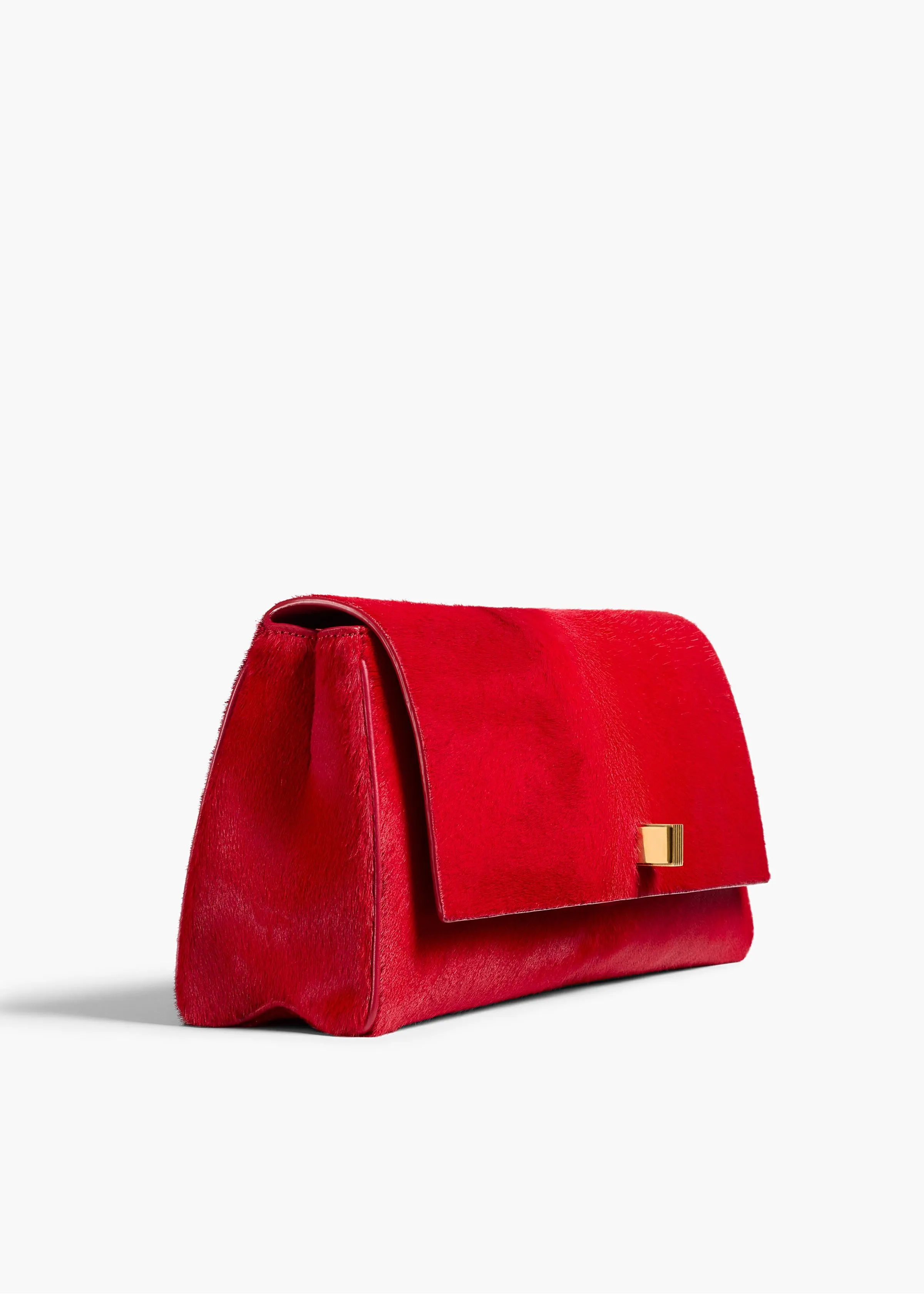 Audrey Clutch in Ruby Haircalf sold by KHAITE product image thumbnail 2