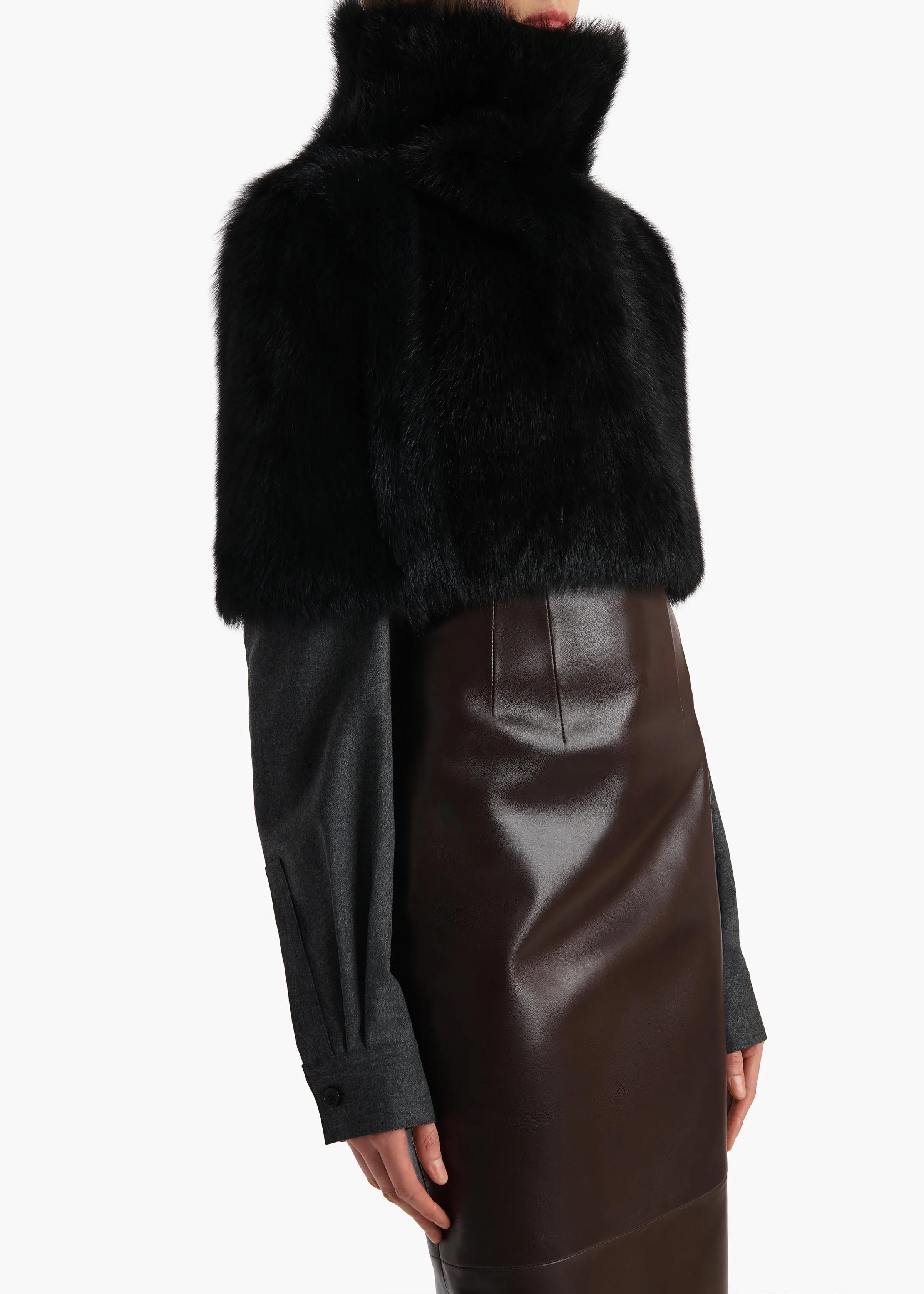 Rovero Top in Black Shearling sold by KHAITE product image thumbnail 5