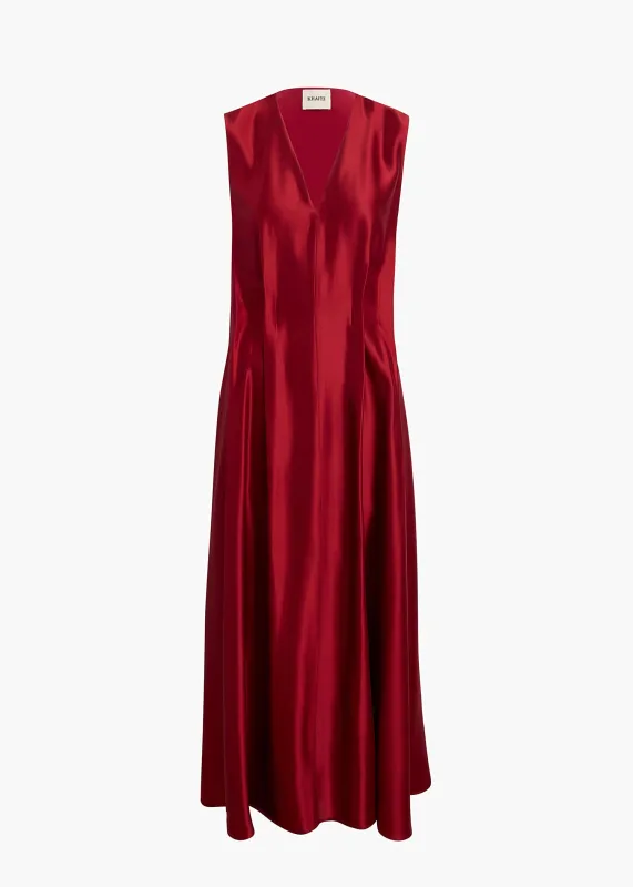 Syd Dress in Crimson made by KHAITE