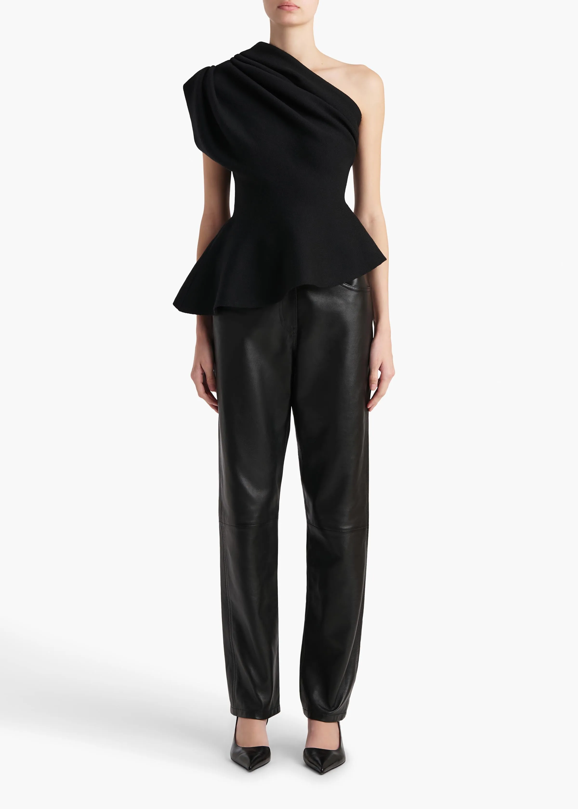 Aimee Top in Black sold by KHAITE product image thumbnail 2