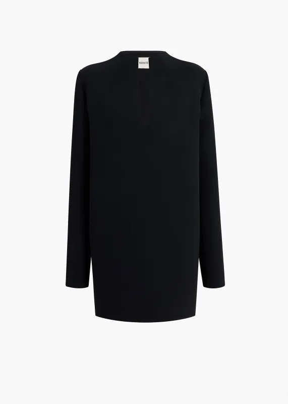 Aleena Dress in Black sold by KHAITE