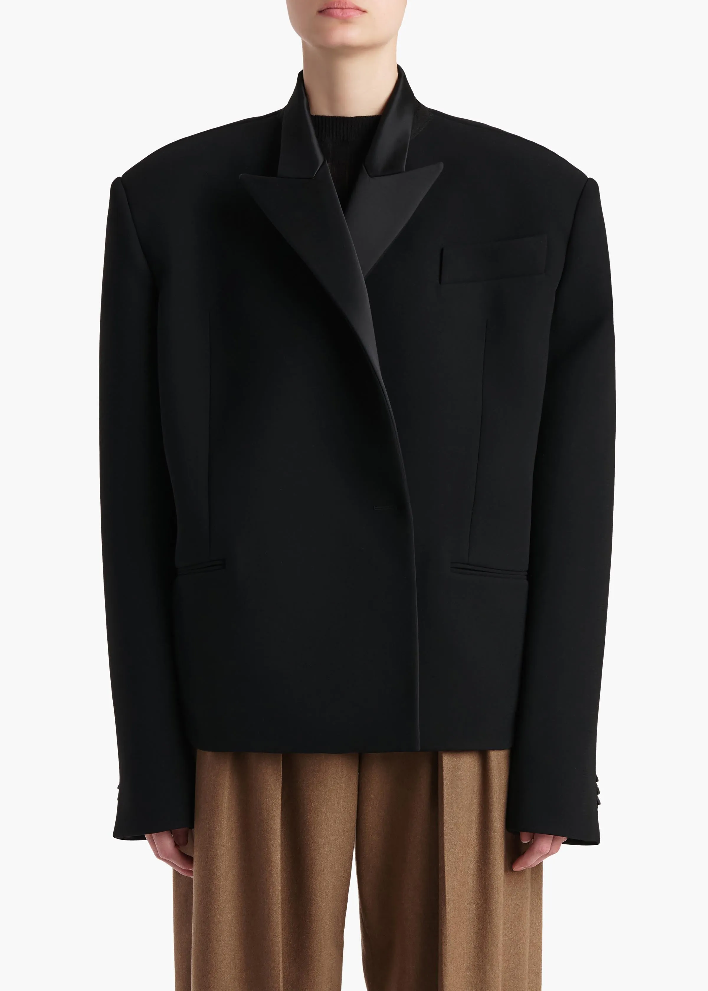 Comair Jacket in Black sold by KHAITE product image thumbnail 3