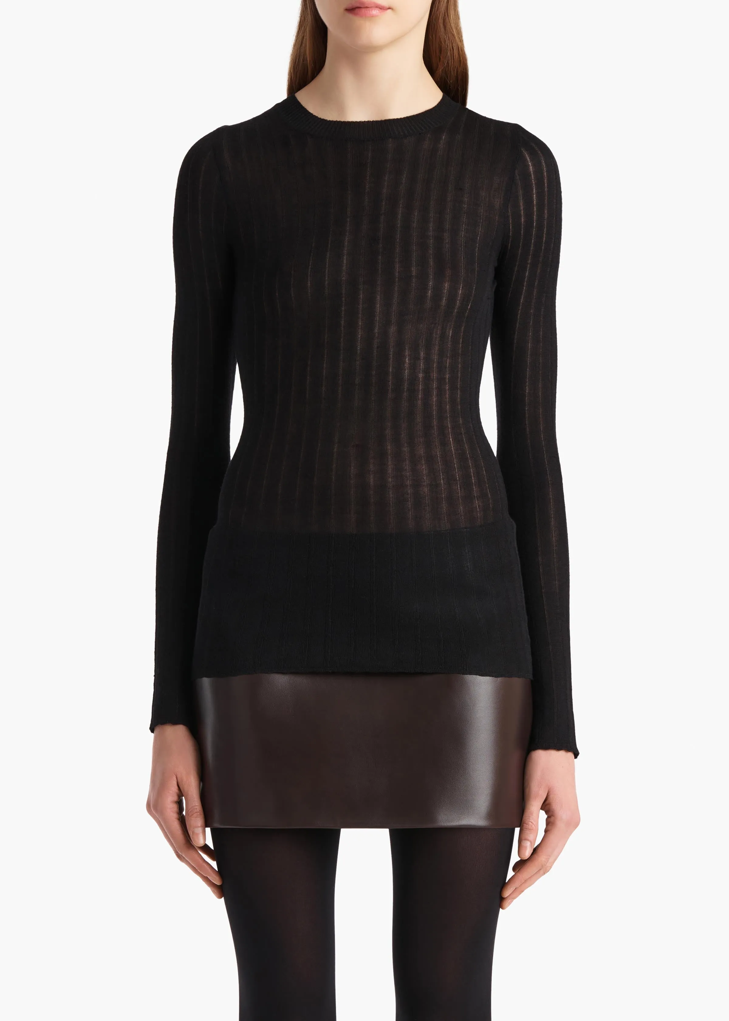 Elm Top in Black sold by KHAITE product image thumbnail 3