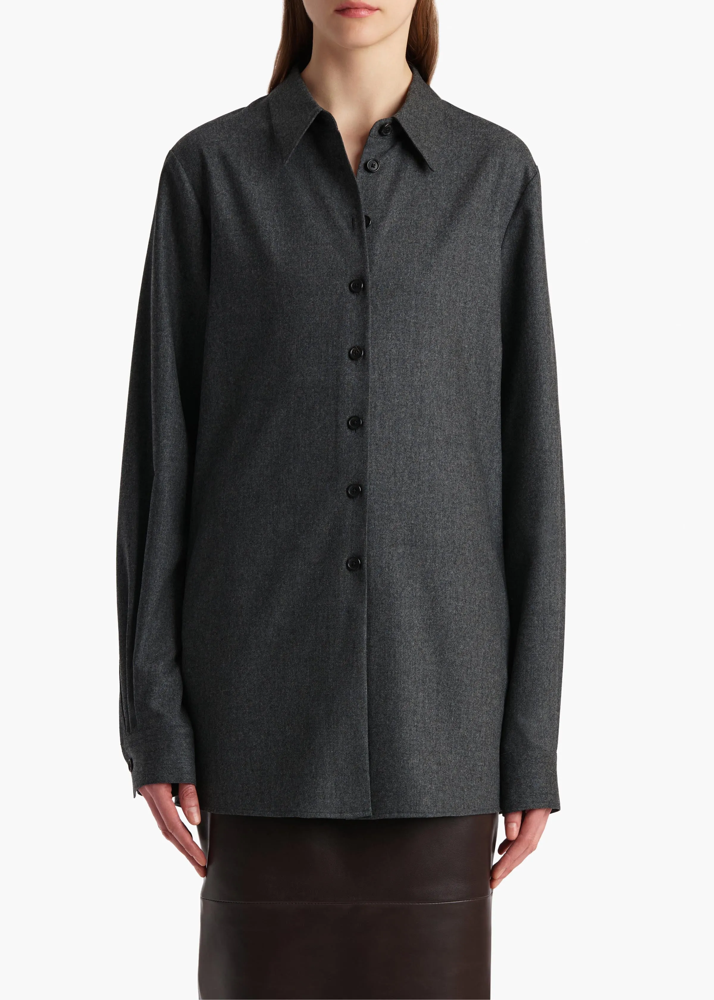 Auryn Top in Storm sold by KHAITE product image thumbnail 3