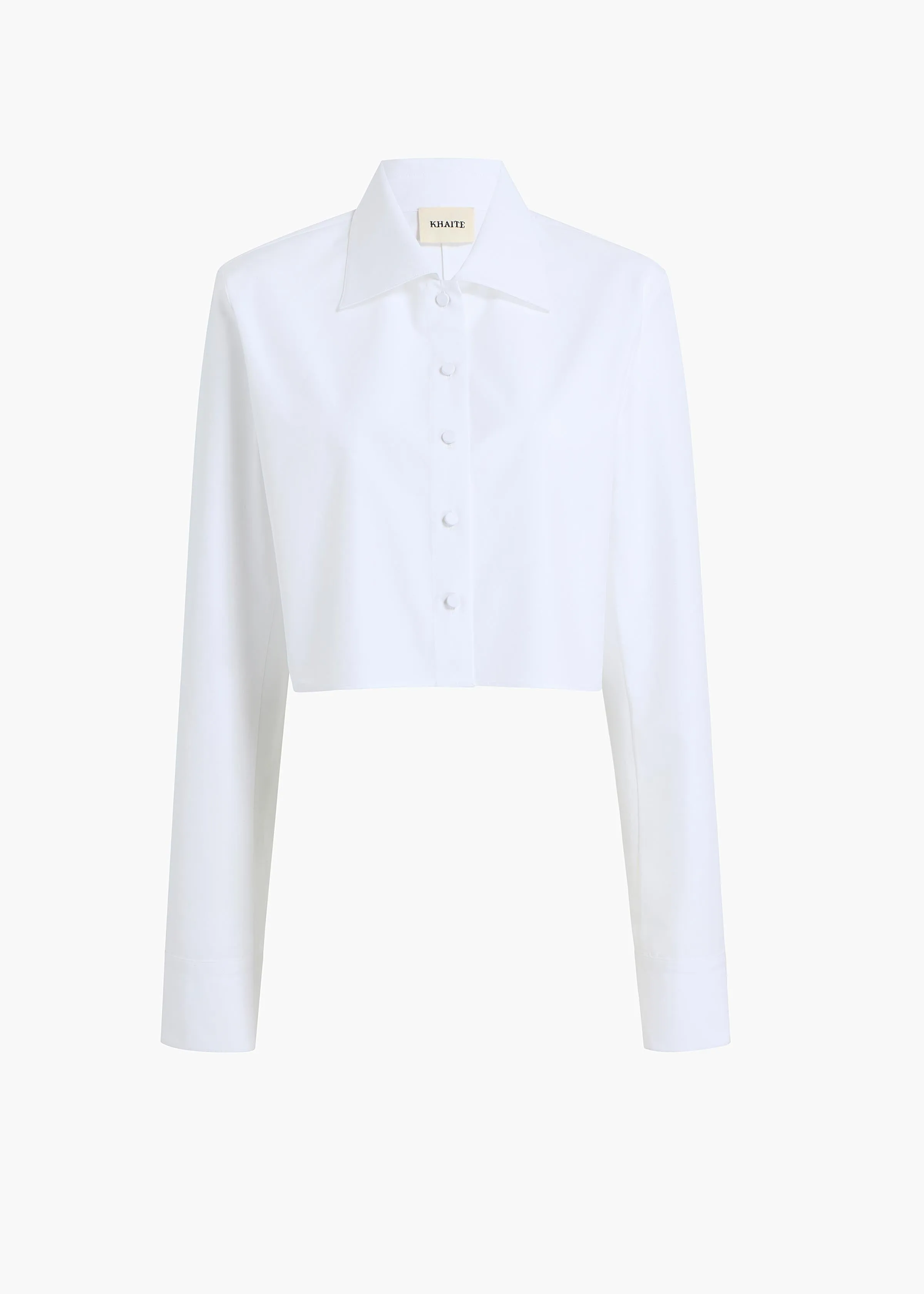 Jasen Top in Chalk sold by KHAITE