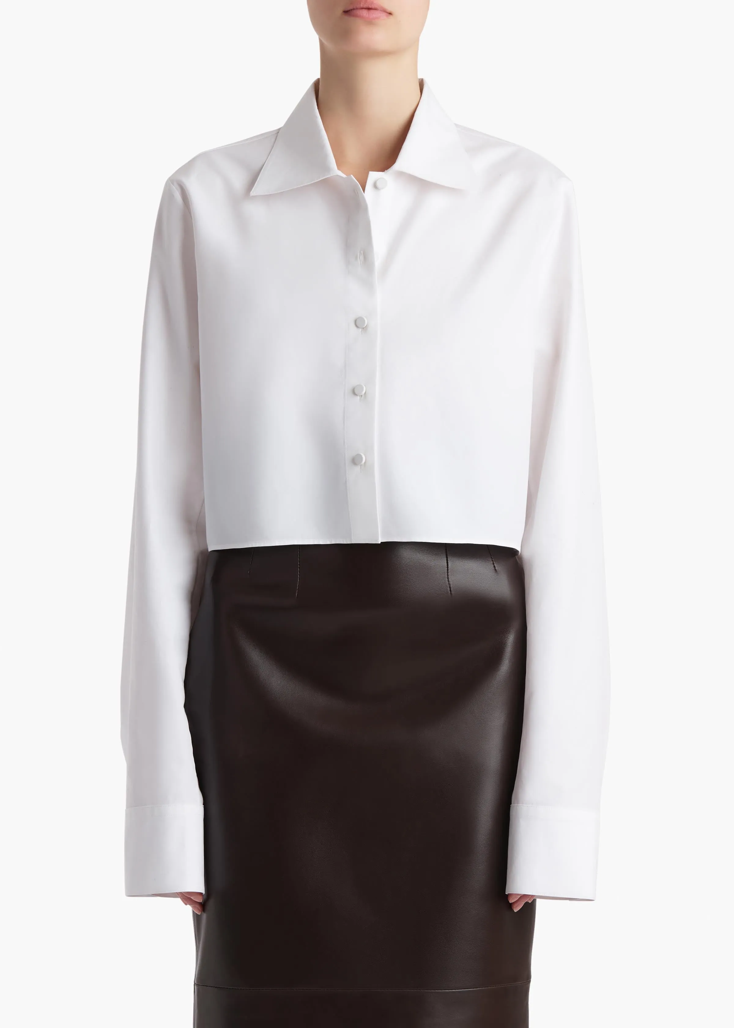 Jasen Top in Chalk sold by KHAITE product image thumbnail 3