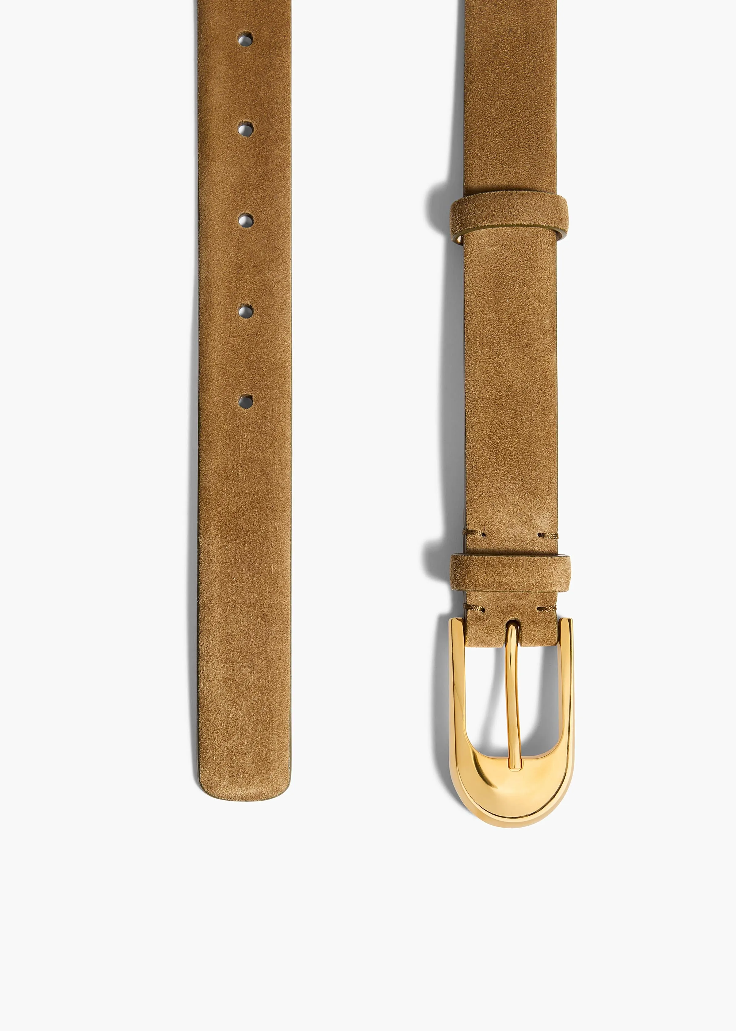Dome Belt in Mud Suede with Gold sold by KHAITE product image thumbnail 2