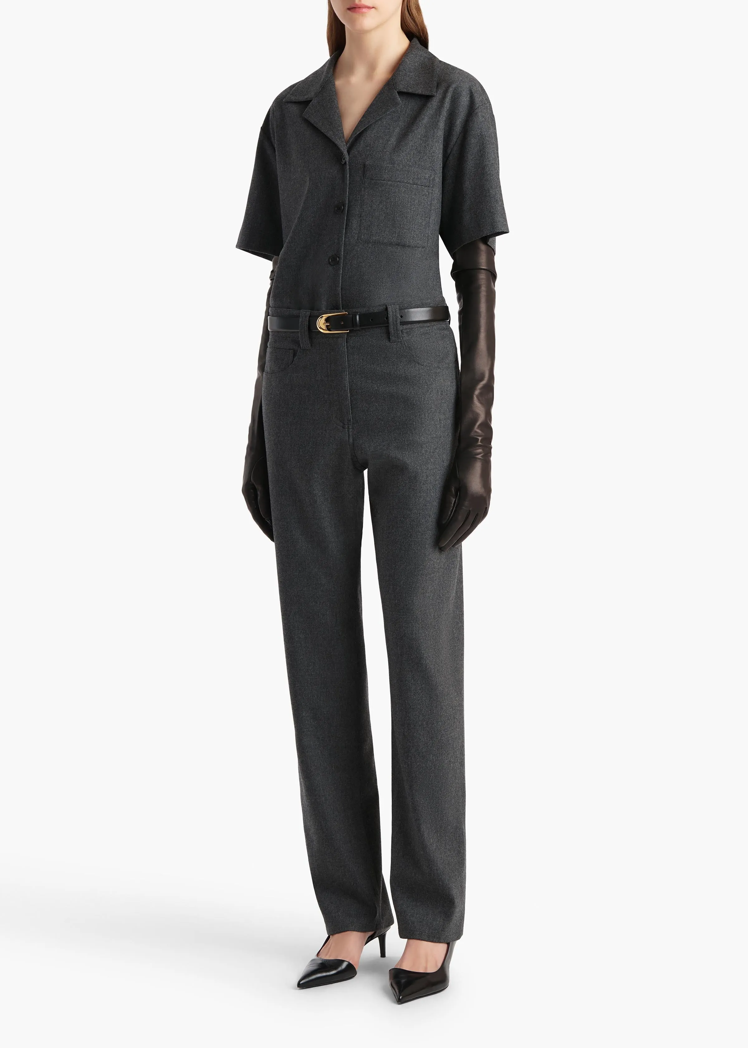 Callum Pant in Storm sold by KHAITE product image thumbnail 2