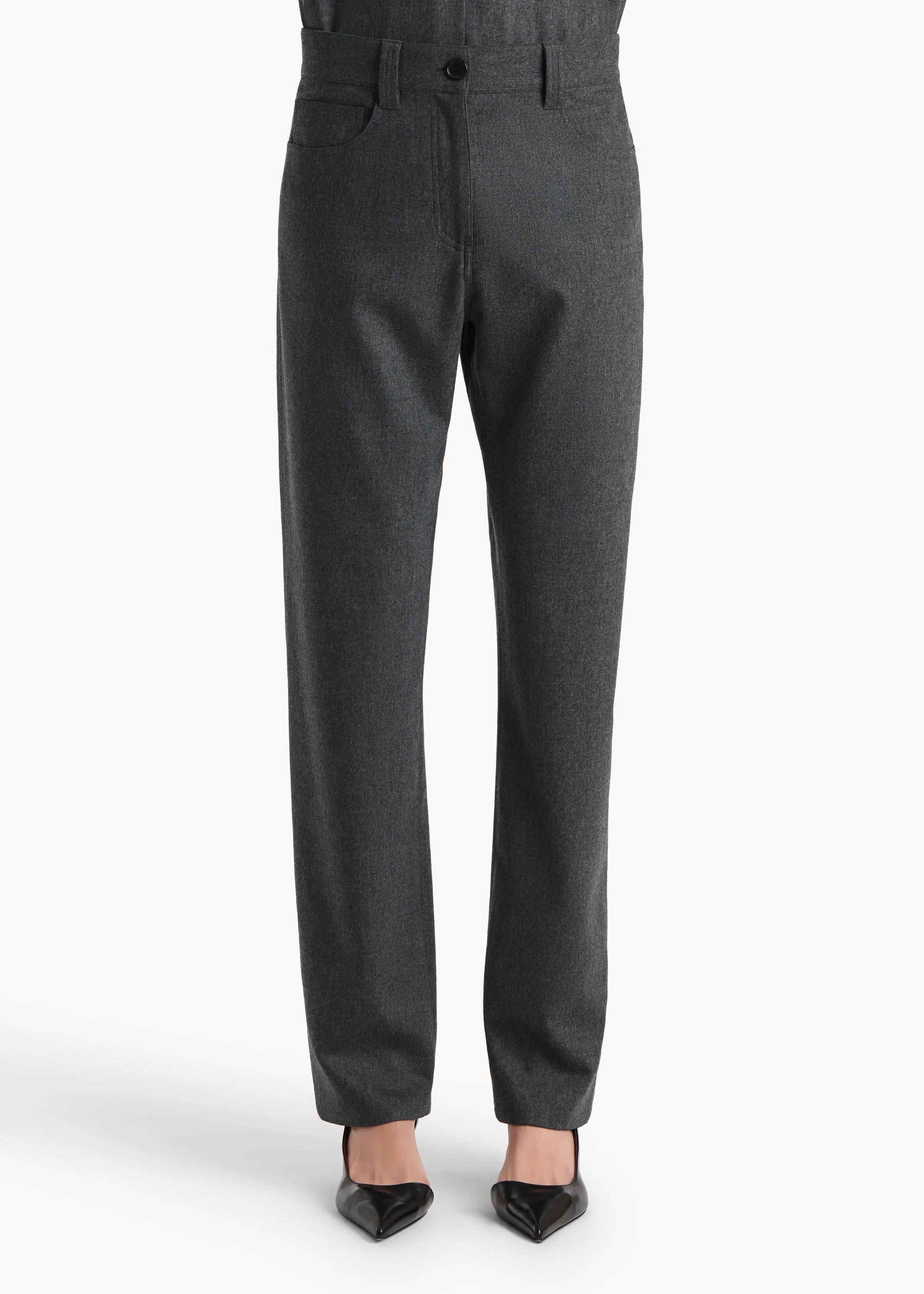 Callum Pant in Storm sold by KHAITE product image thumbnail 3