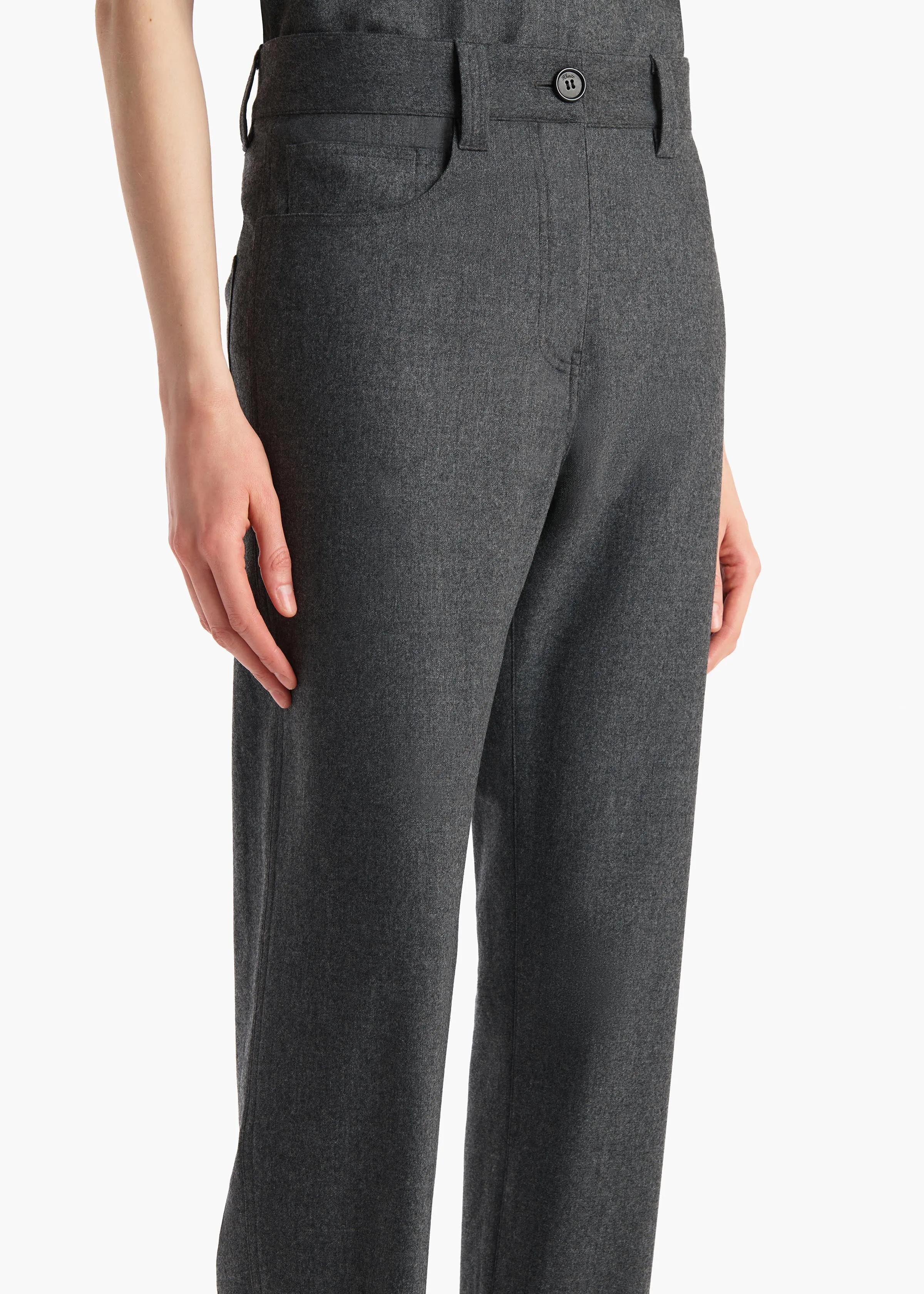 Callum Pant in Storm sold by KHAITE product image thumbnail 5