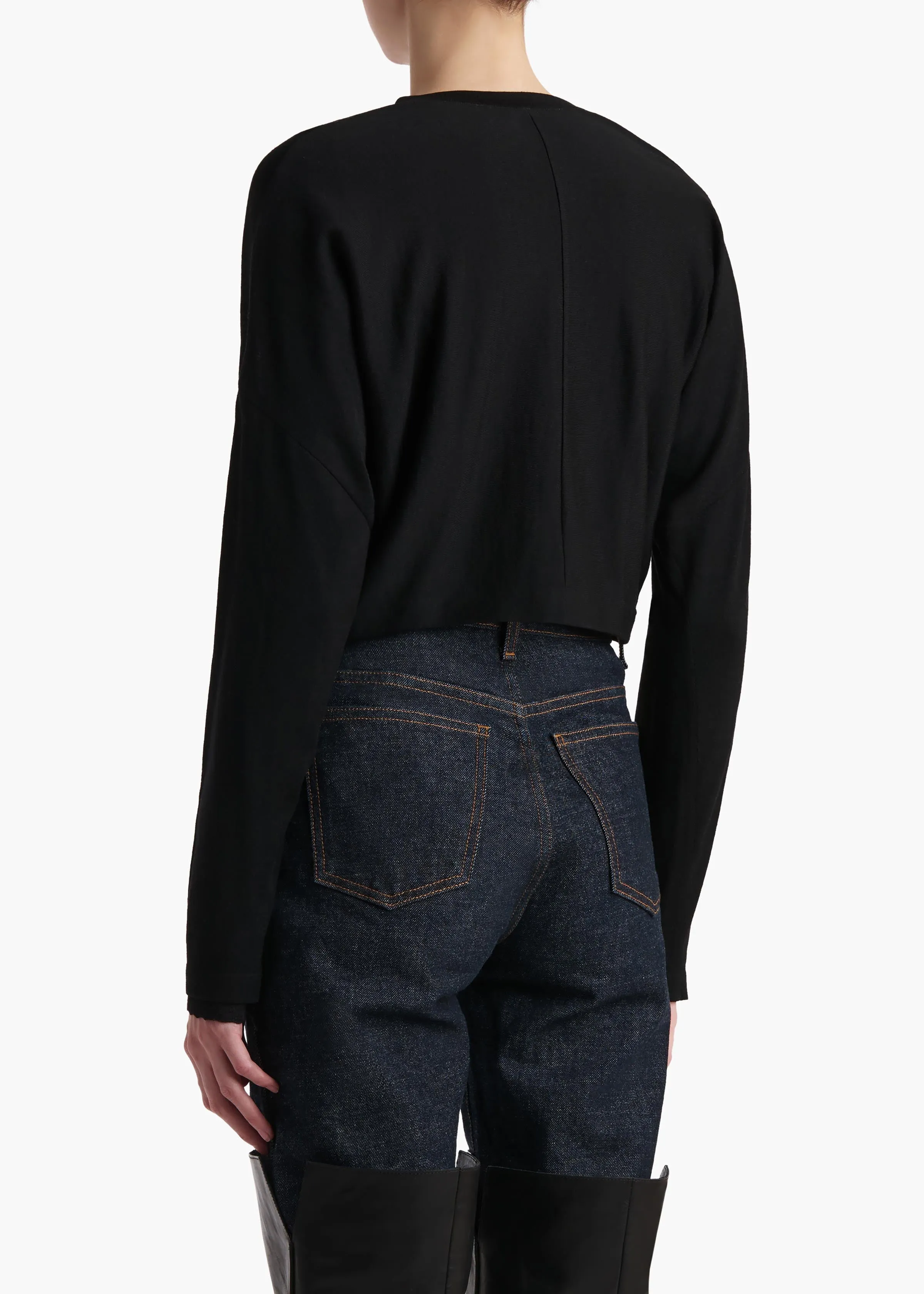 Finn Cardigan in Black sold by KHAITE product image thumbnail 4