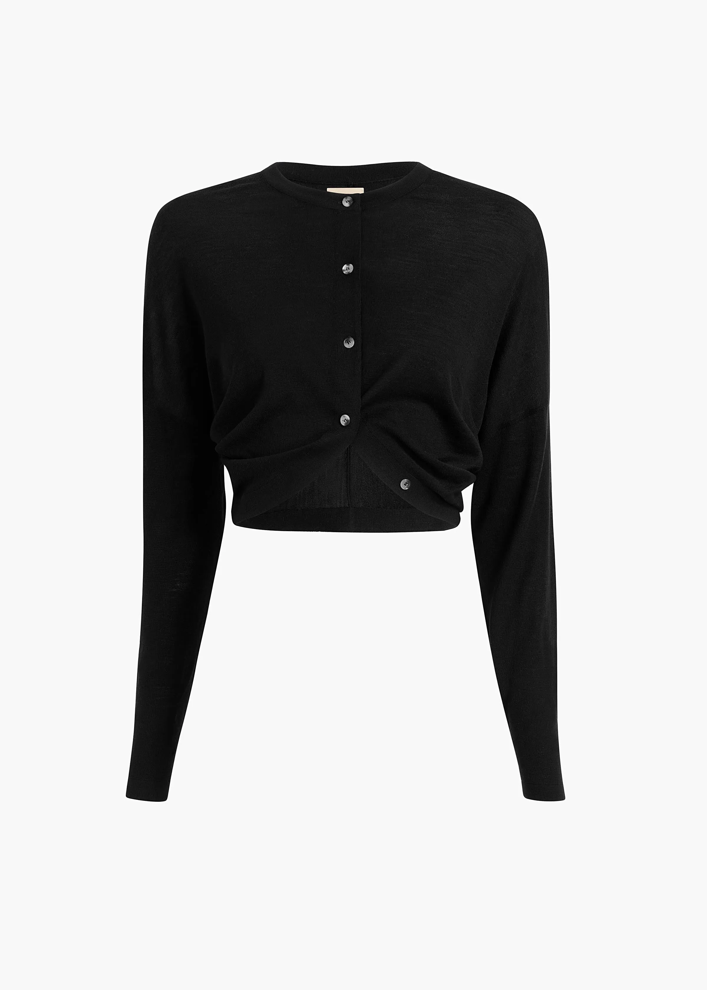 Finn Cardigan in Black sold by KHAITE