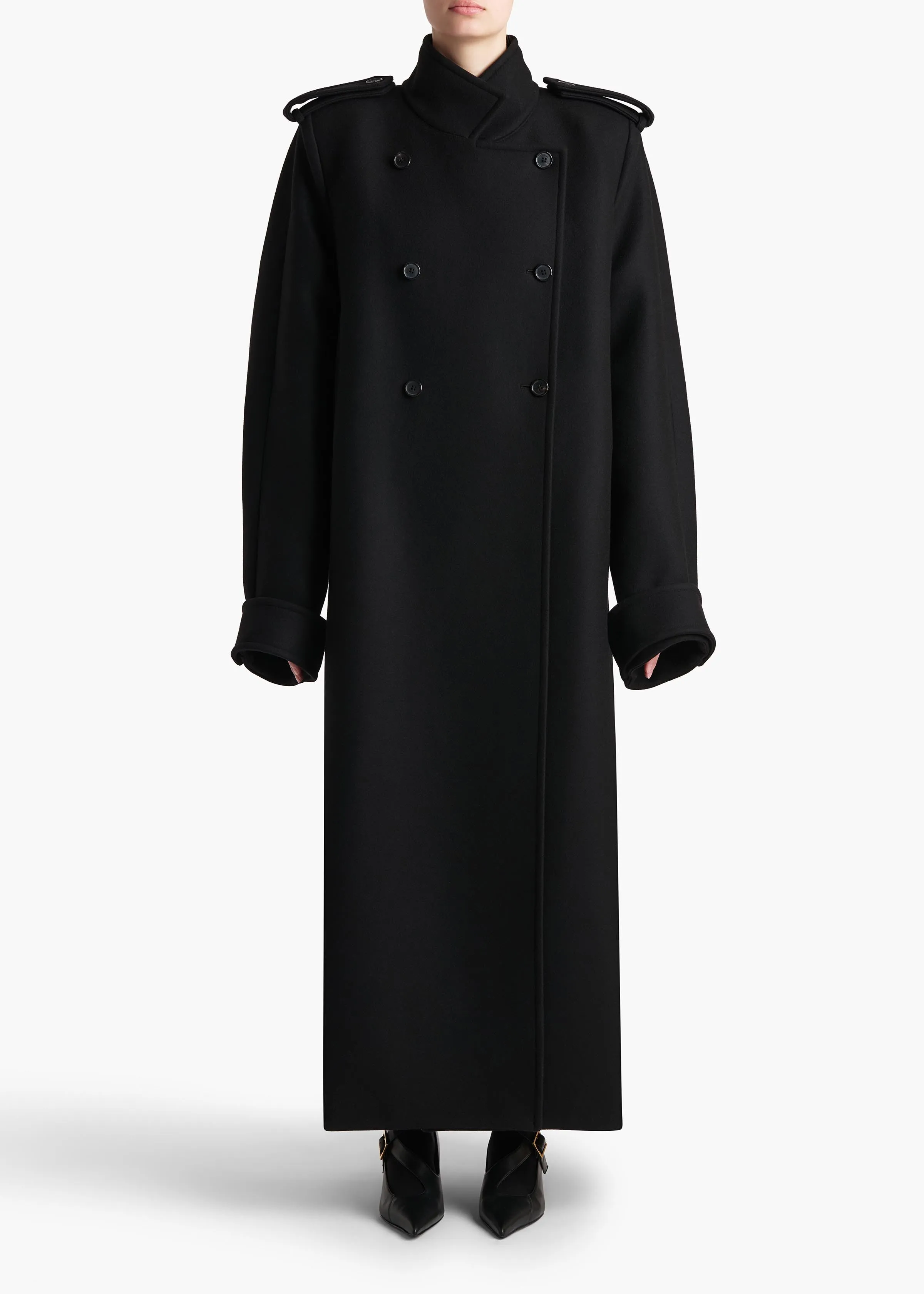 Donna Coat in Black sold by KHAITE product image thumbnail 2