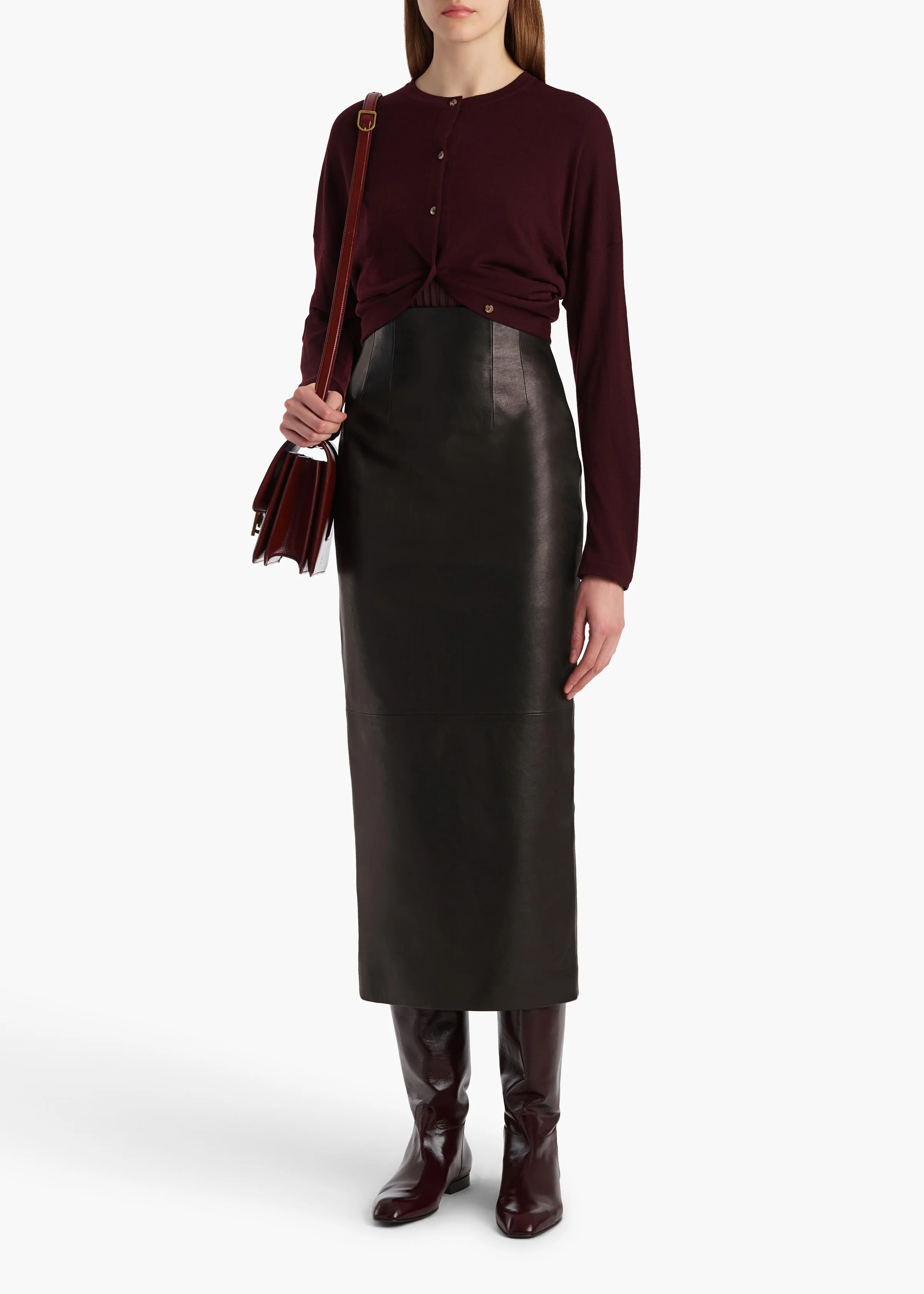 Finn Cardigan in Jam sold by KHAITE product image thumbnail 2