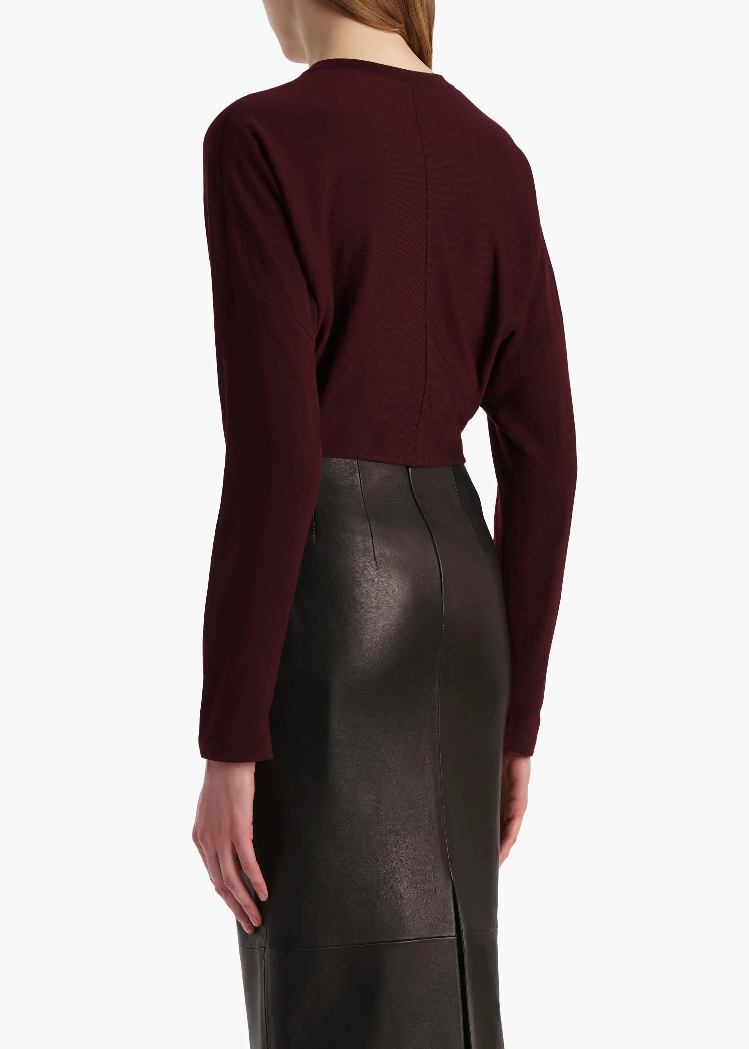 Finn Cardigan in Jam sold by KHAITE product image thumbnail 4