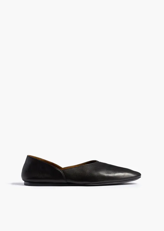 Jane Flat in Black Leather sold by KHAITE