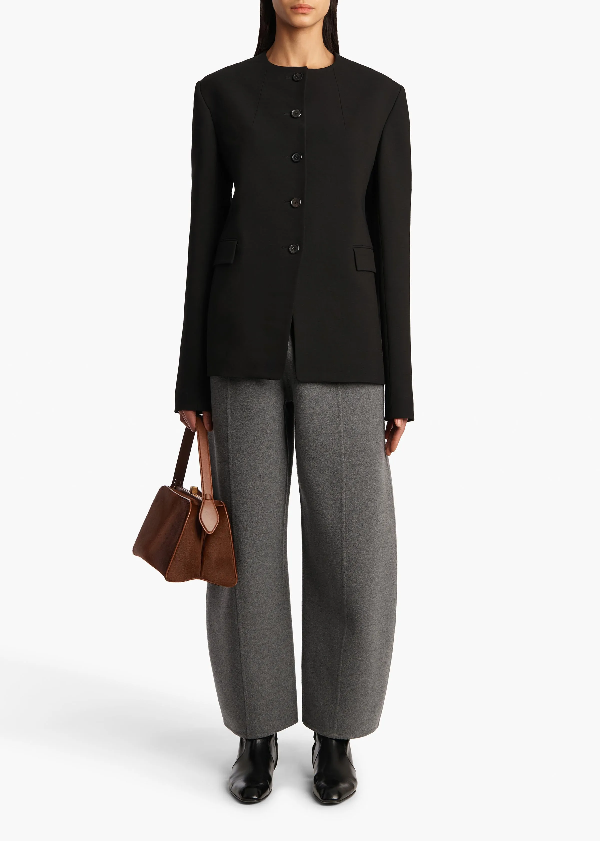 Clover Pant in Grey Melange sold by KHAITE product image thumbnail 2